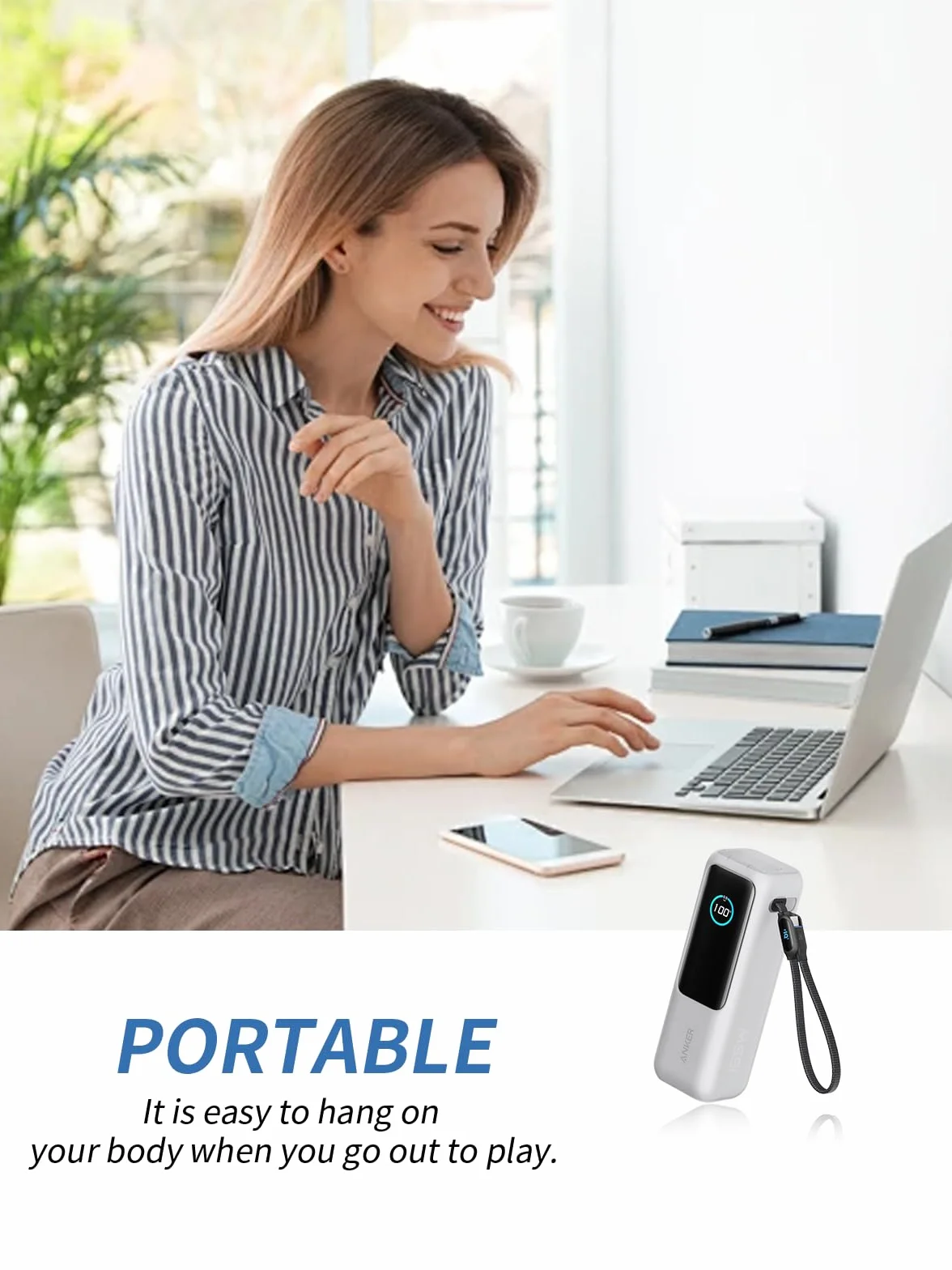 Etui do Anker Zolo 165W, pełna osłona ochronna do laptopa Anker Power Bank, 25 000 mAh – precyzyjne otwieranie otworów, możliwość wielokrotnego prania, kompleksowa ochrona, ochrona przed upadkiem