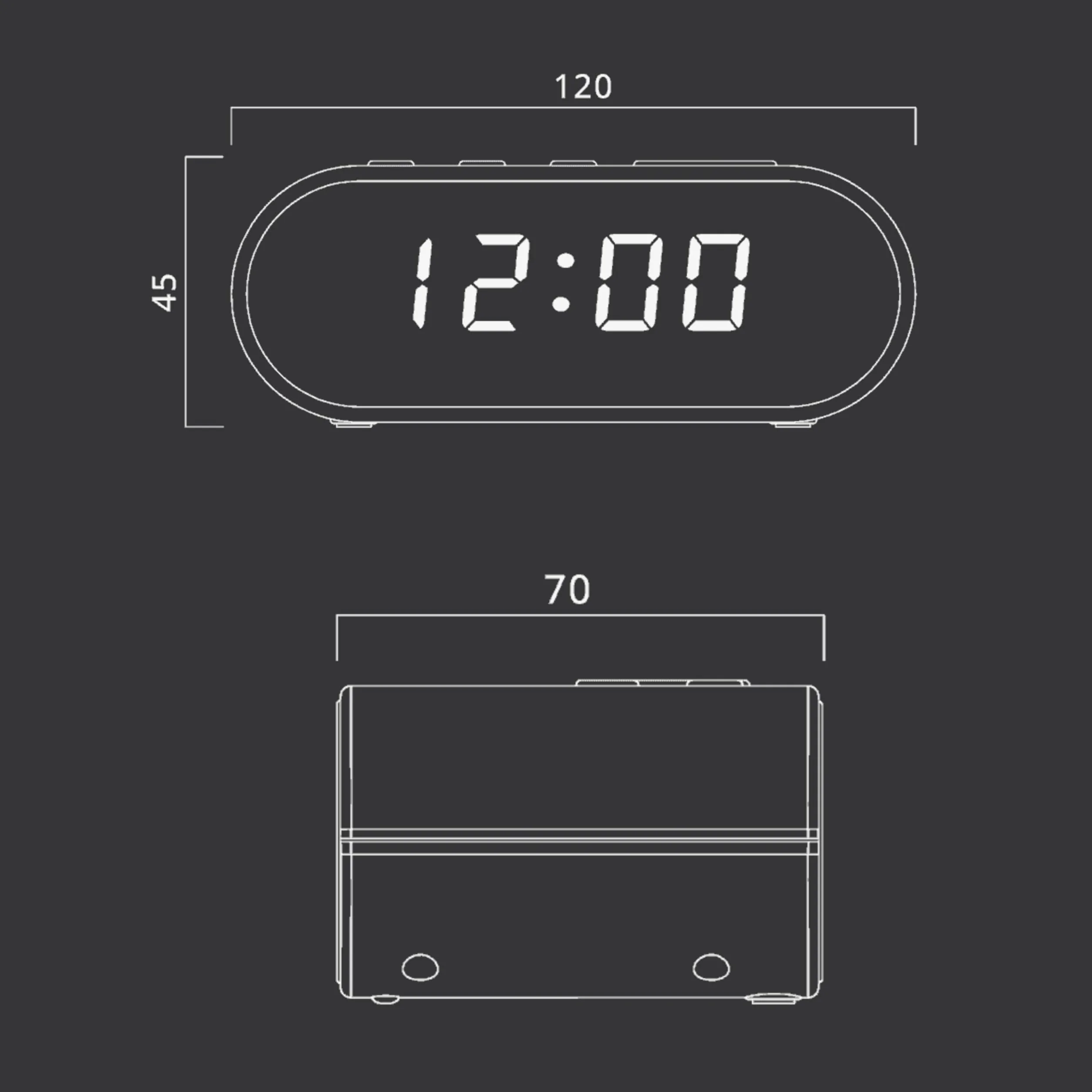 Radiobudzik MUSE M-10 CR Czarny