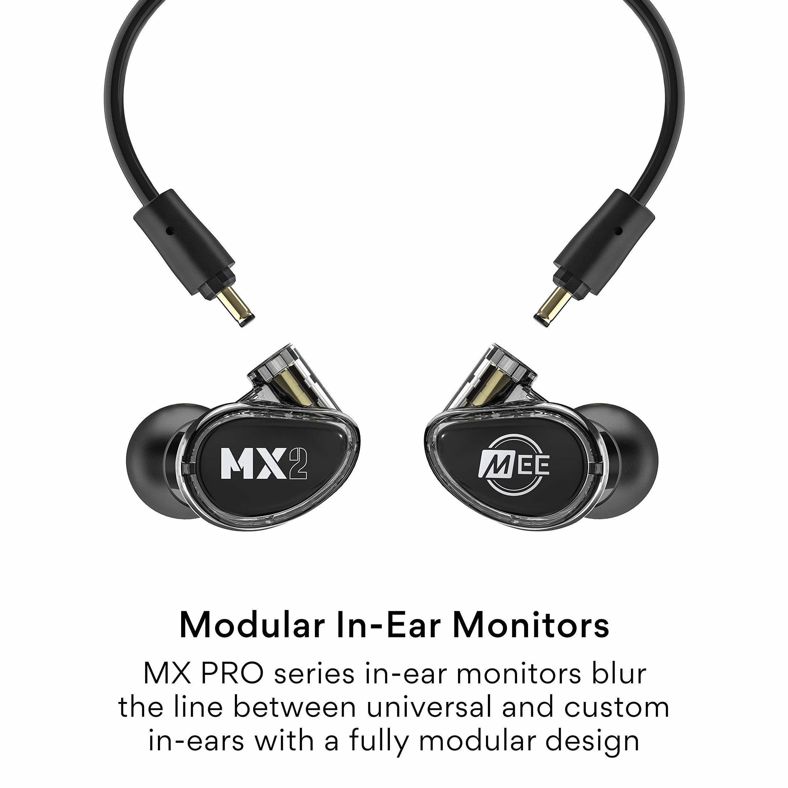 MEE audio MX2 Pro Hybrydowy podwójny sterownik modułowe monitory douszne dla muzyków