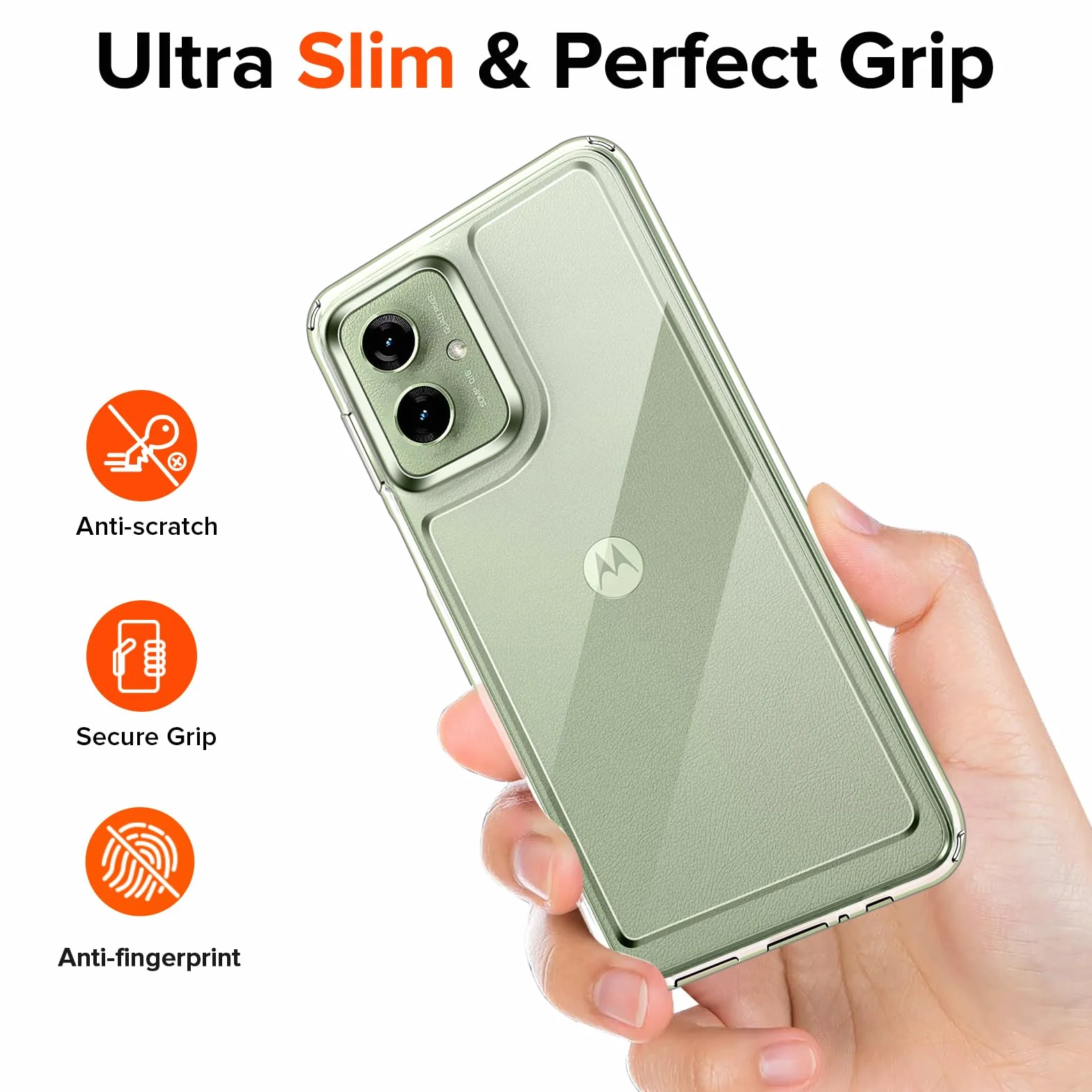 iVoler Przezroczysta Obudowa do Motorola Moto G55 5G z 2 Szkłami Hartowanymi, Odporna na Wstrząsy