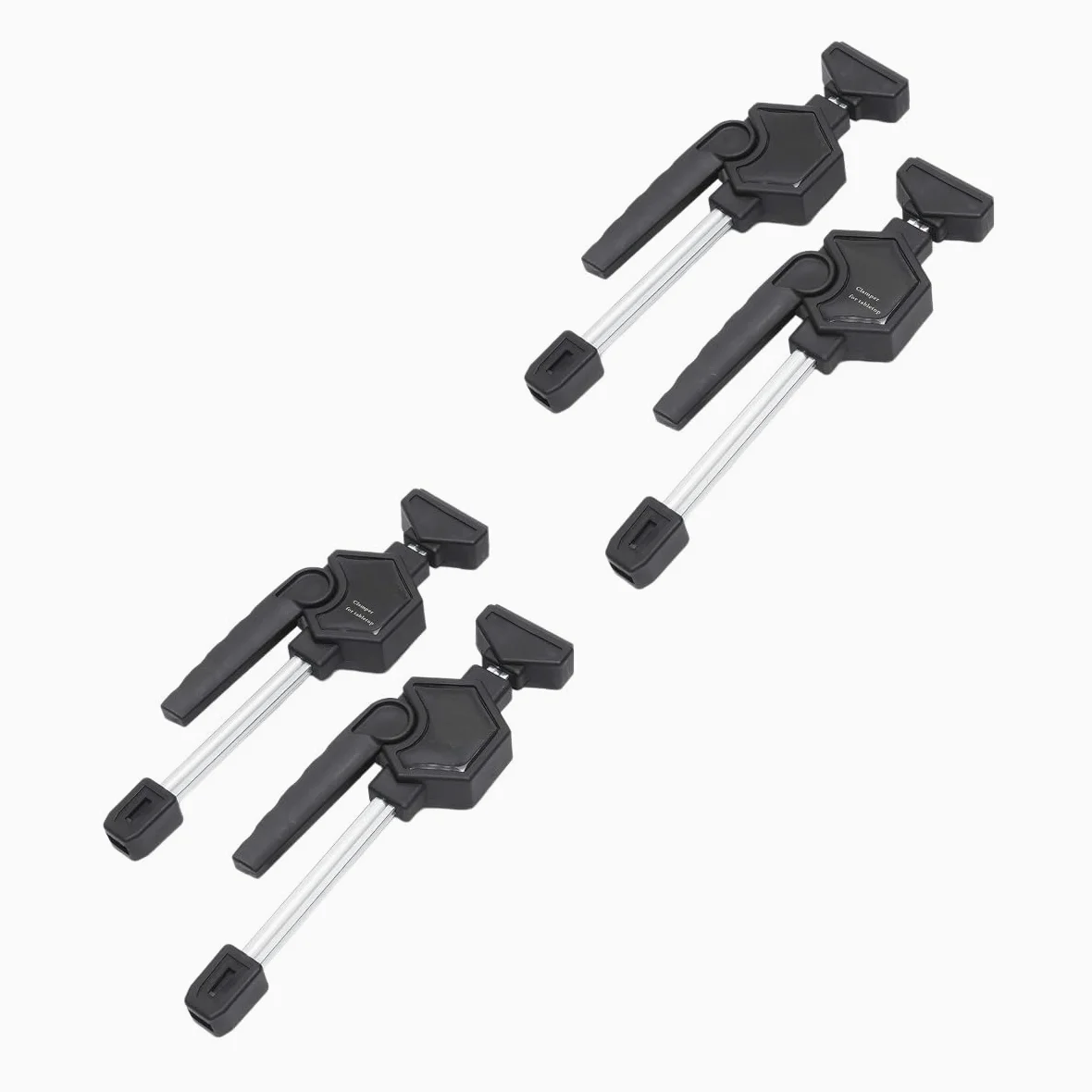 VIDOO Zestaw 2szt/4szt Ściski do Stołu MFT Imaki Stolarskie Zapadkowe Szybkomocujące do Otworu 20mm-4 Sztuk