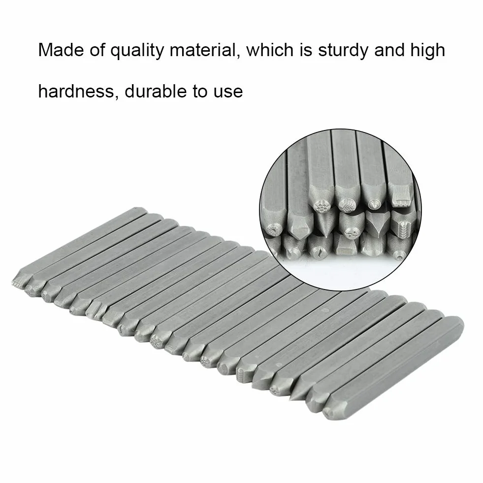 Dłuto Kowadełka Jubilerskiego, Zestaw Wyposażenia Dłuta Kowadła Metalowego, Forma Stempla Jubilerskiego Do Obróbki Biżuterii(20 * Quality Chisel)