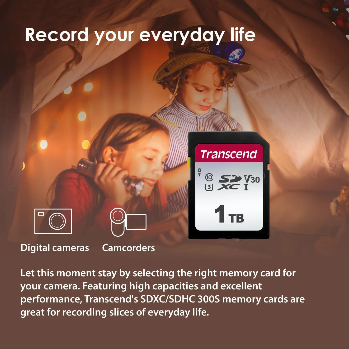 Transcend SDC300S 32GB SD Card UHS-I U1 100/20 MB/s