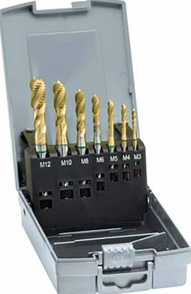 Zestaw gwintowników maszynowych, DIN371/376 HSSE TiN, kształt C, M3-M12 GÜHRING