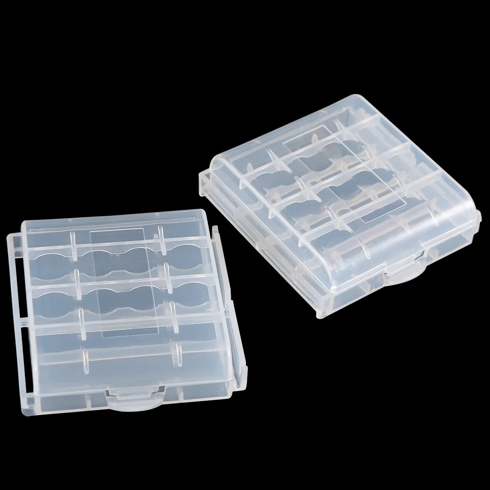 Vbestlife Przezroczysty uchwyt na baterie AA AAA twarde plastikowe etui 10 szt.