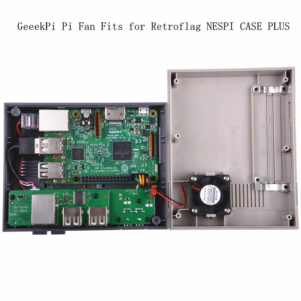 GeeekPi Raspberry Pi Wentylator Bezszczotkowy DC 5V 30x30x7mm Radiator Model B 4 3B+ NESPI CASE Plus 1 sztuka