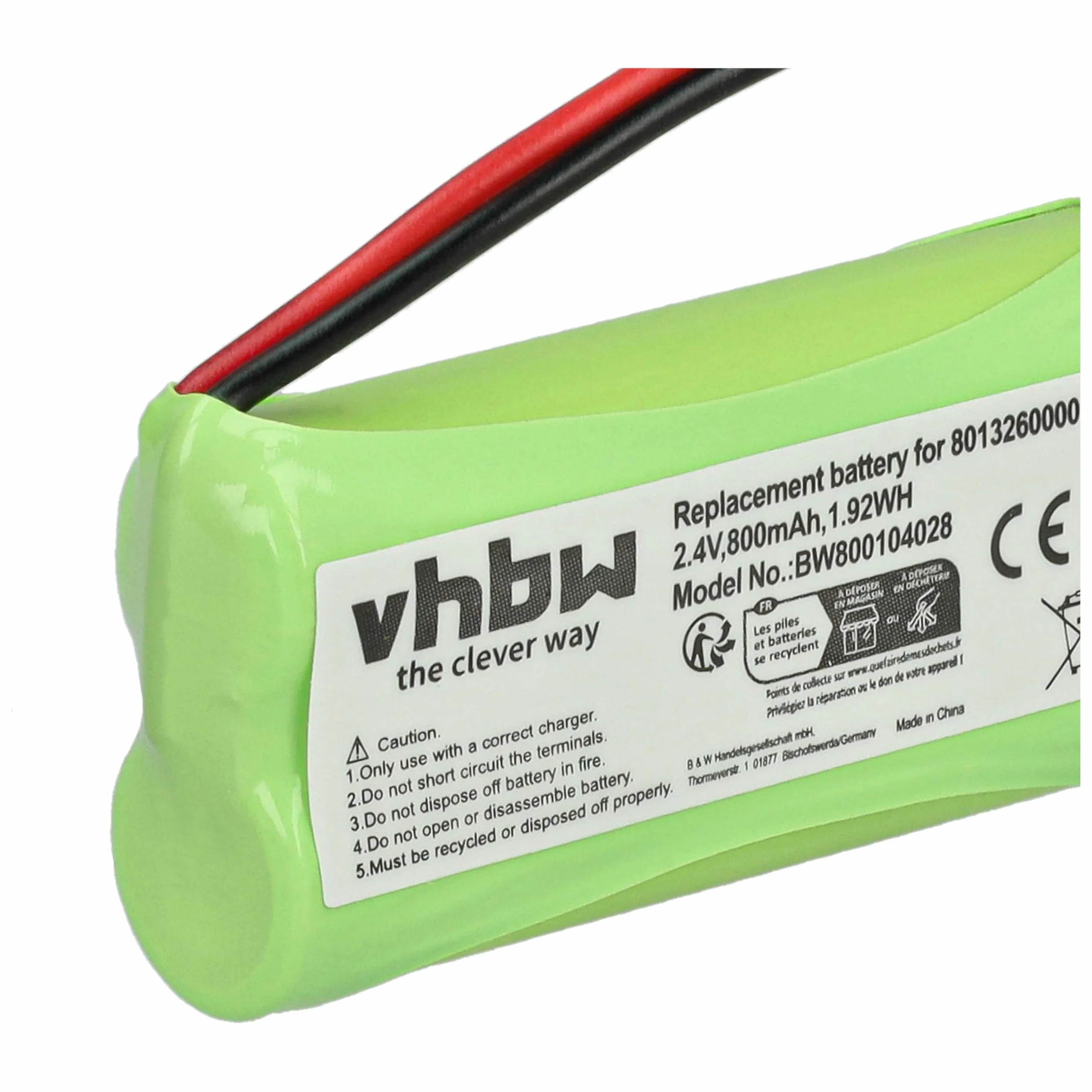 vhbw Bateria Zastępcza 800mAh 2,4V NiMH do Telefonu Bezprzewodowego