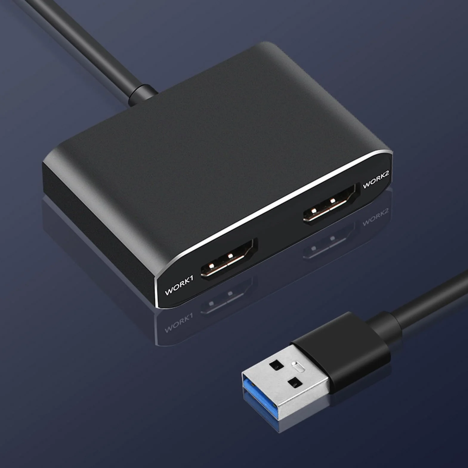 Adapter USB 3.0 na Podwójny HDMI 1920x1080P 5 Gb/s Rozdzielacz USB na 2 Monitory