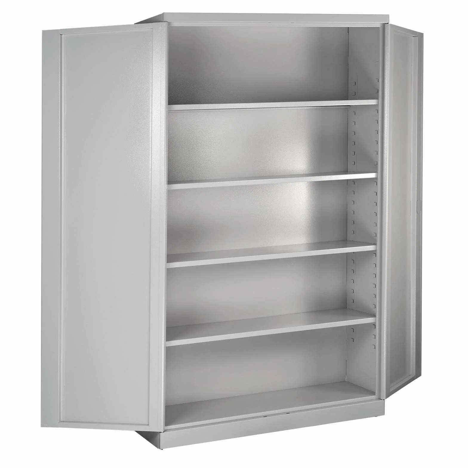 ADB metalowa szafka XXL RAL 7035 kompletna szafa warsztatowa, szafka stalowa, 4 półki, metalowa, warsztatowa, szafka na narzędzia