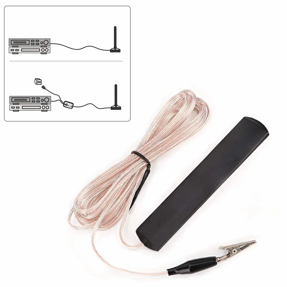 Qiilu Antenne Radio FM ANT-108SE Amplificateur de Puissance AV