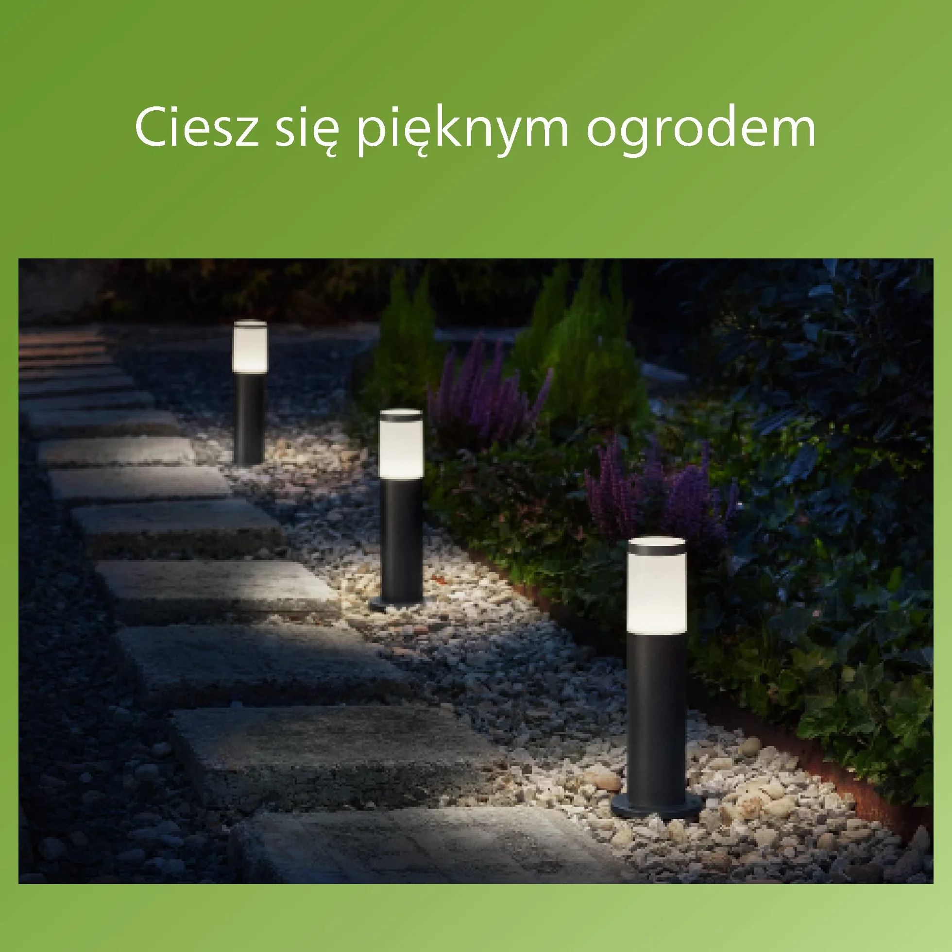 Philips LED GardenLink Zewnętrzna lampa stojąca Utrecht 6W 4000 K, ochrona IP44, stal szlachetna
