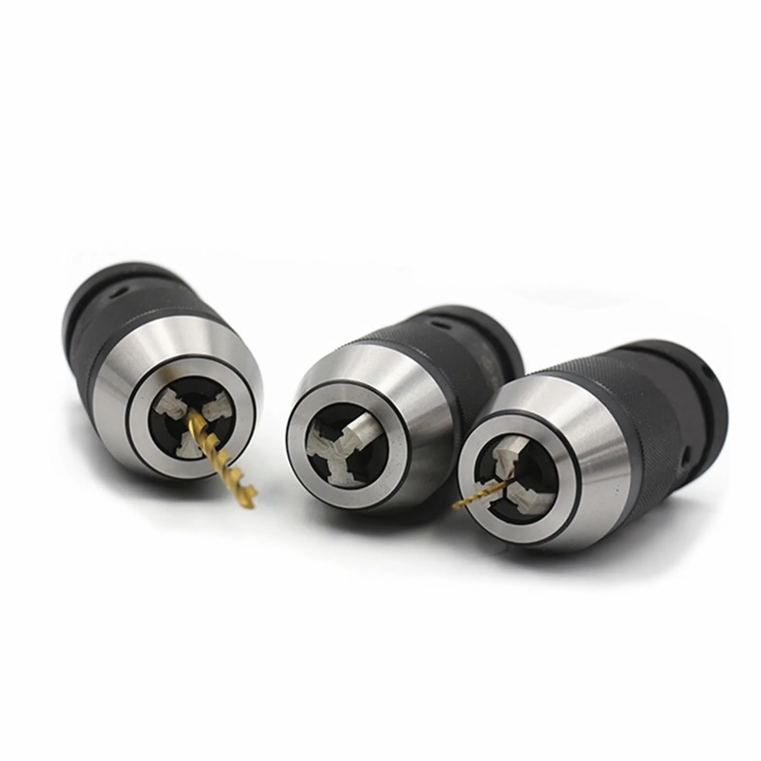 Uchwyt wiertarski Keyless samozaciskowy B12 B16 B18 B22 JT6 tokarka stożek Morse'a elektryczny trzpień tulejowy przewijania wiertarka CNC (Color : B12(1MM-10MM))