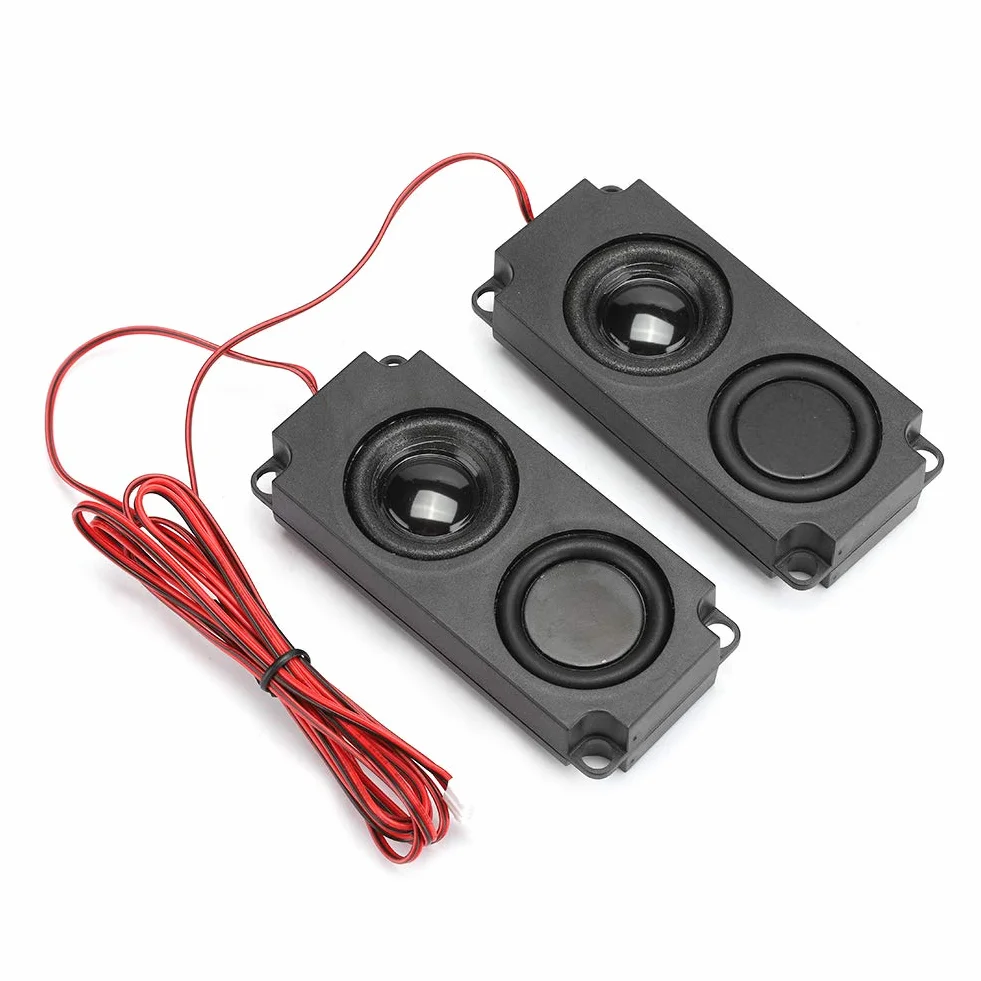 Głośnik Przenośny 5W 8Ω ABS Czarny z Ciężkim Basem 40mm Magnetyczny Podwójny