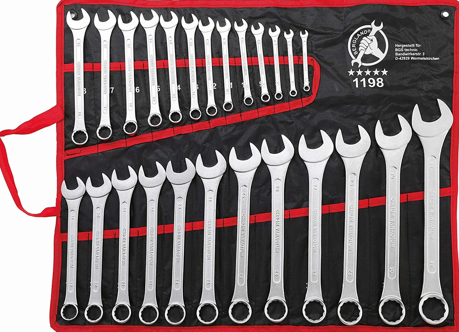 KS Tools 917.0779 1/4"+3/8"+1/2" Zestaw Kluczy Nasadowych, 179-szt & BGS Diy 1198 | Zestaw kluczy płasko-oczkowych | 6-32 mm | 25 szt.