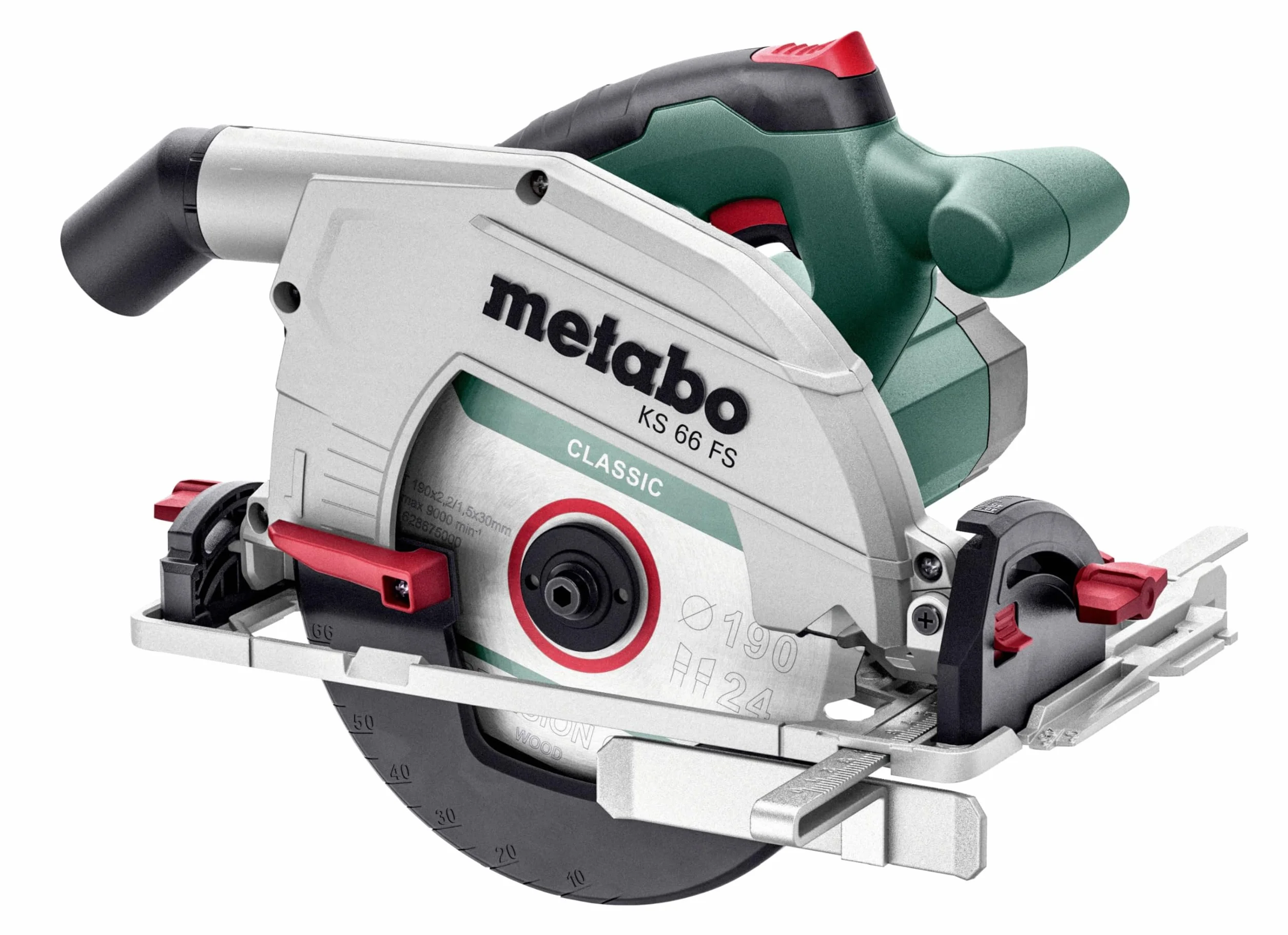 Metabo Zestaw KS 66 FS ręczna pilarka tarczowa kartonowa z szyną nasadkową KFS 44-691196000
