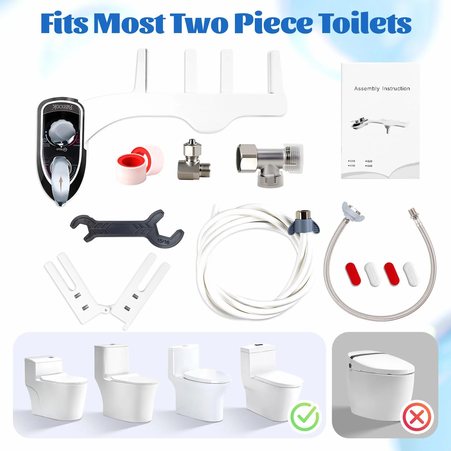 Przystawka bidetu do samodzielnego czyszczenia toalety, podwójna dysza, strumień świeżej wody, zimna lub ciepła woda, nieelektryczny bidet, mocowanie deski sedesowej