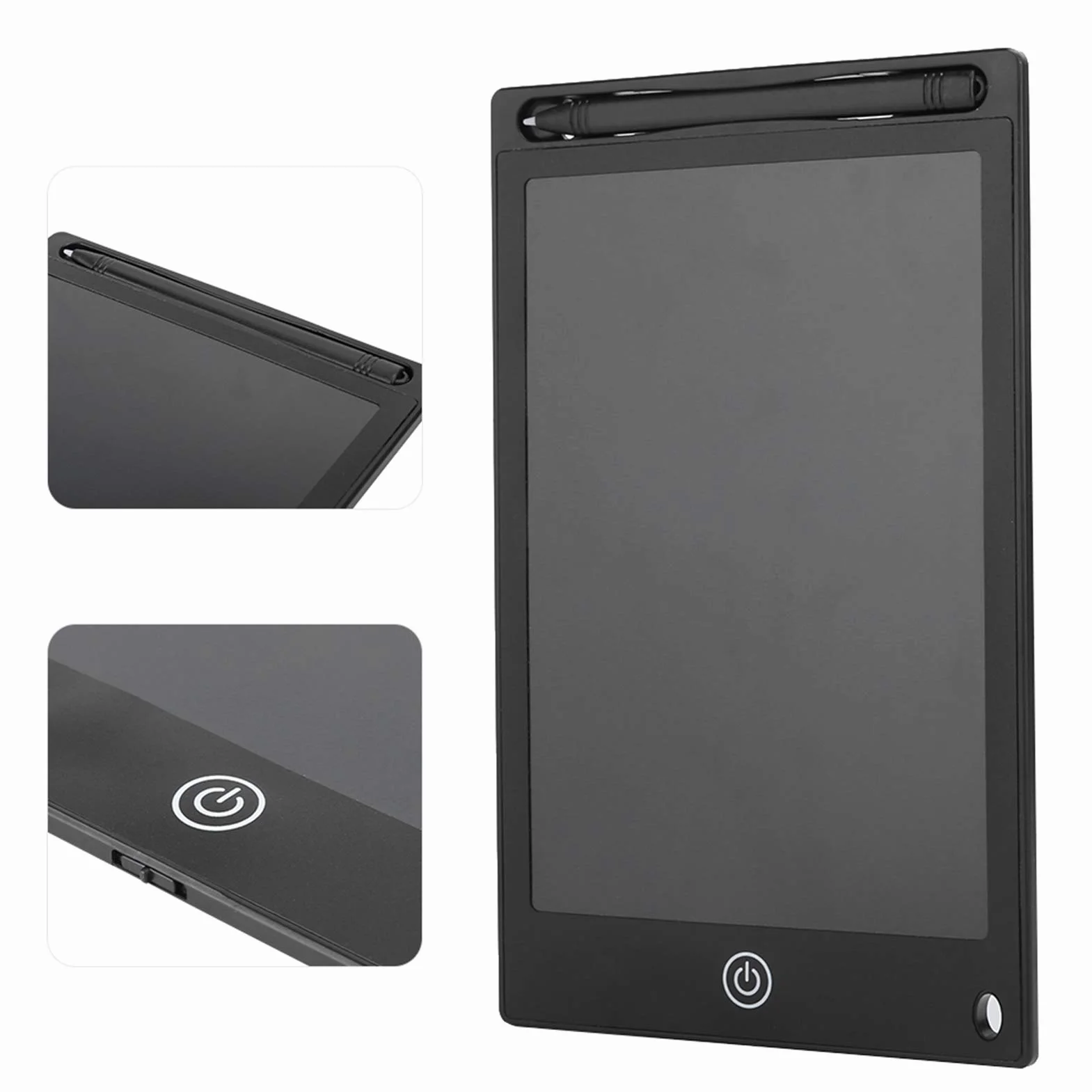 214 Tablet do pisania LCD, 8,5 cala, elektroniczny blok graficzny, kolor cyfrowy, artykuły do malowania dla dzieci, notatki, tablica dla dzieci, notatka na biurko, czarny