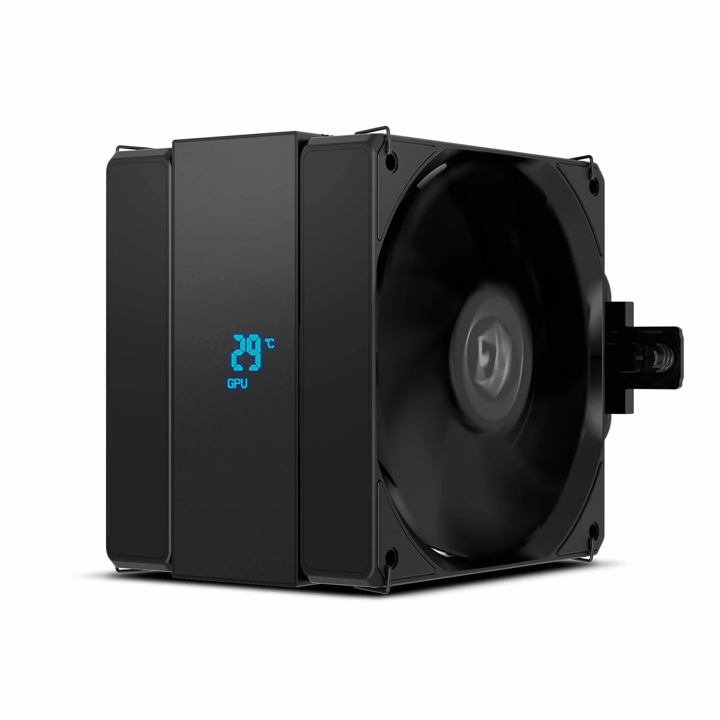 NOX XTREME PRODUCTS Hummer H-200 LCD - Chłodzenie CPU z Ekranem LCD, Podwójny Wentylator 120mm, 6 Miedzianych Heatpipe, TDP 240W, PWM, Kompatybilne z Intel LGA 1700 i AMD AM5, Czarny
