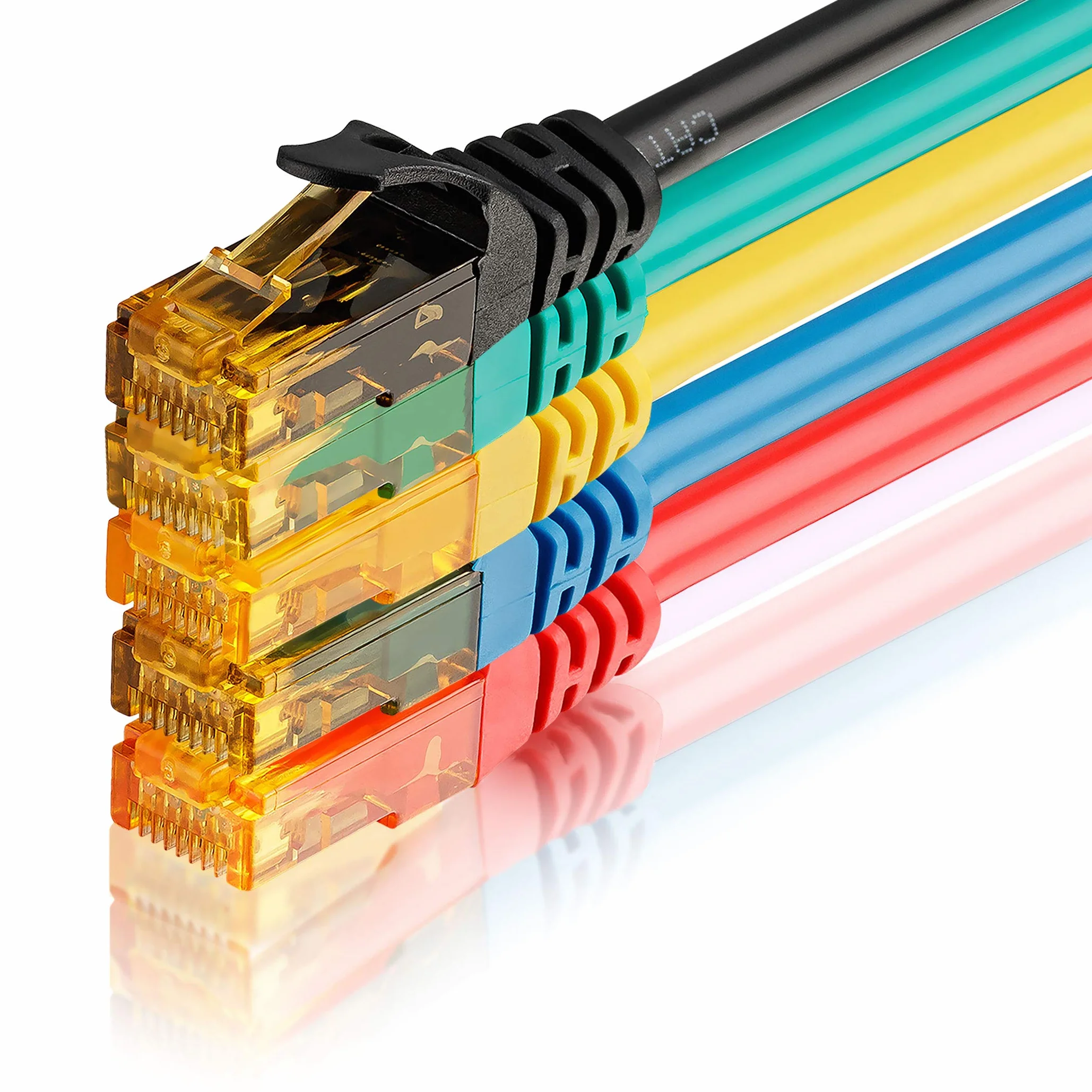 SEBSON Kabel Ethernet 50cm CAT6 RJ45 Gigabit 1000Mbit/s U-UTP 5 sztuk