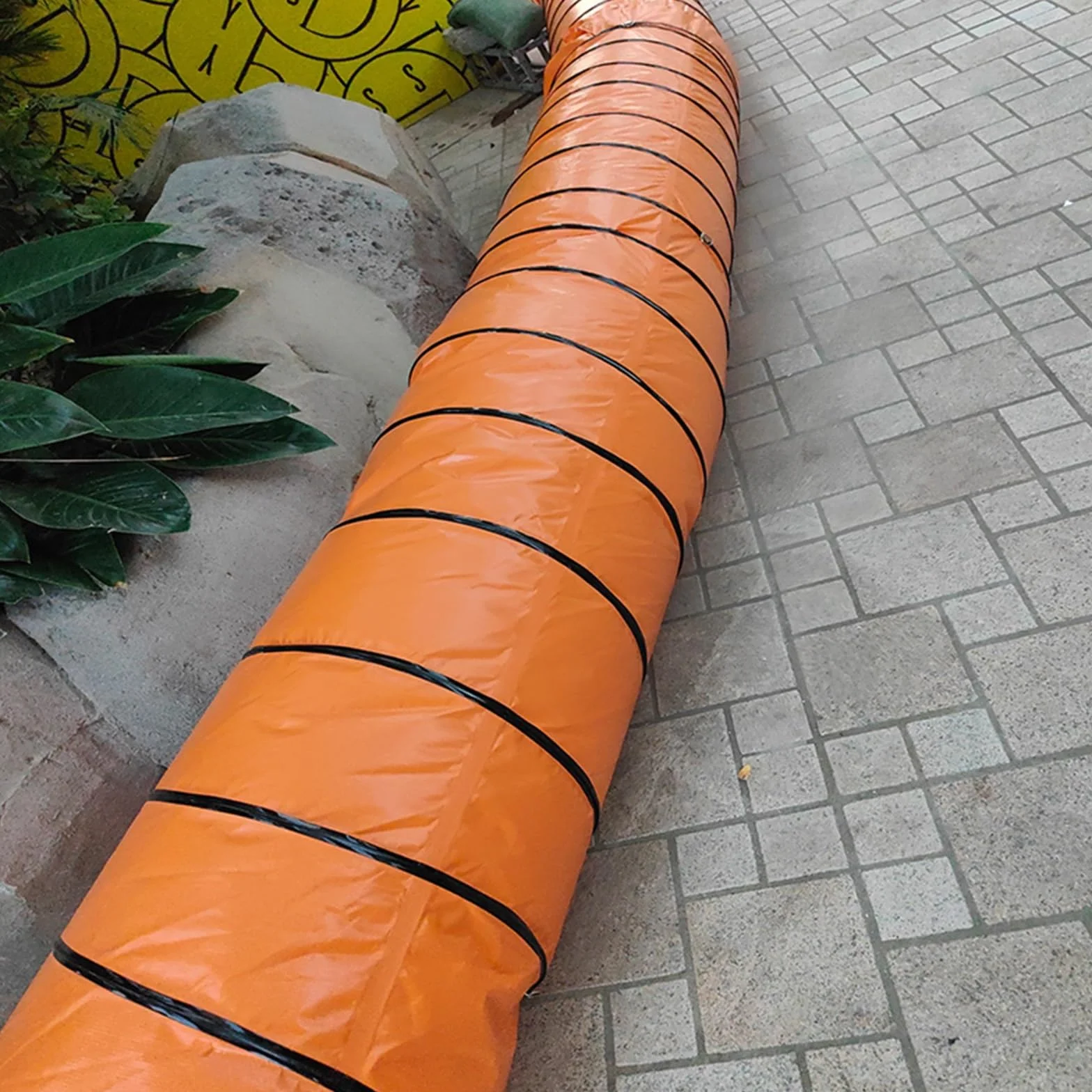 Elastyczny wąż do kanału wydechowego - lekki przewód PVC z drutem stalowym, długość 2/6/8/10 m, idealny do systemów HVAC, wentylacji powietrza i remontów