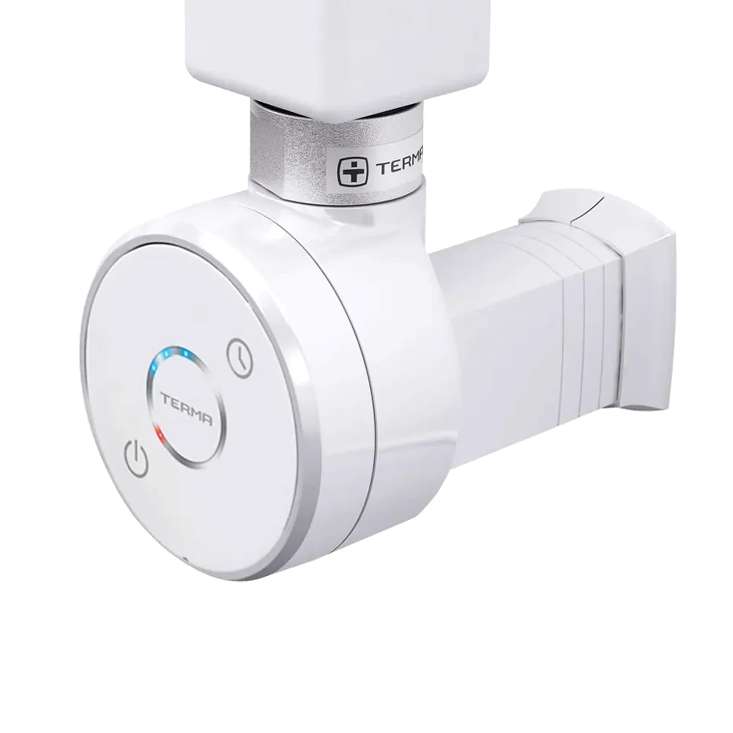 Termostat grzałka, wkład grzejny, element grzejny do grzejników łazienkowych DRY 600 W. biały, prosty kabel bez wtyczki z osłoną kabla