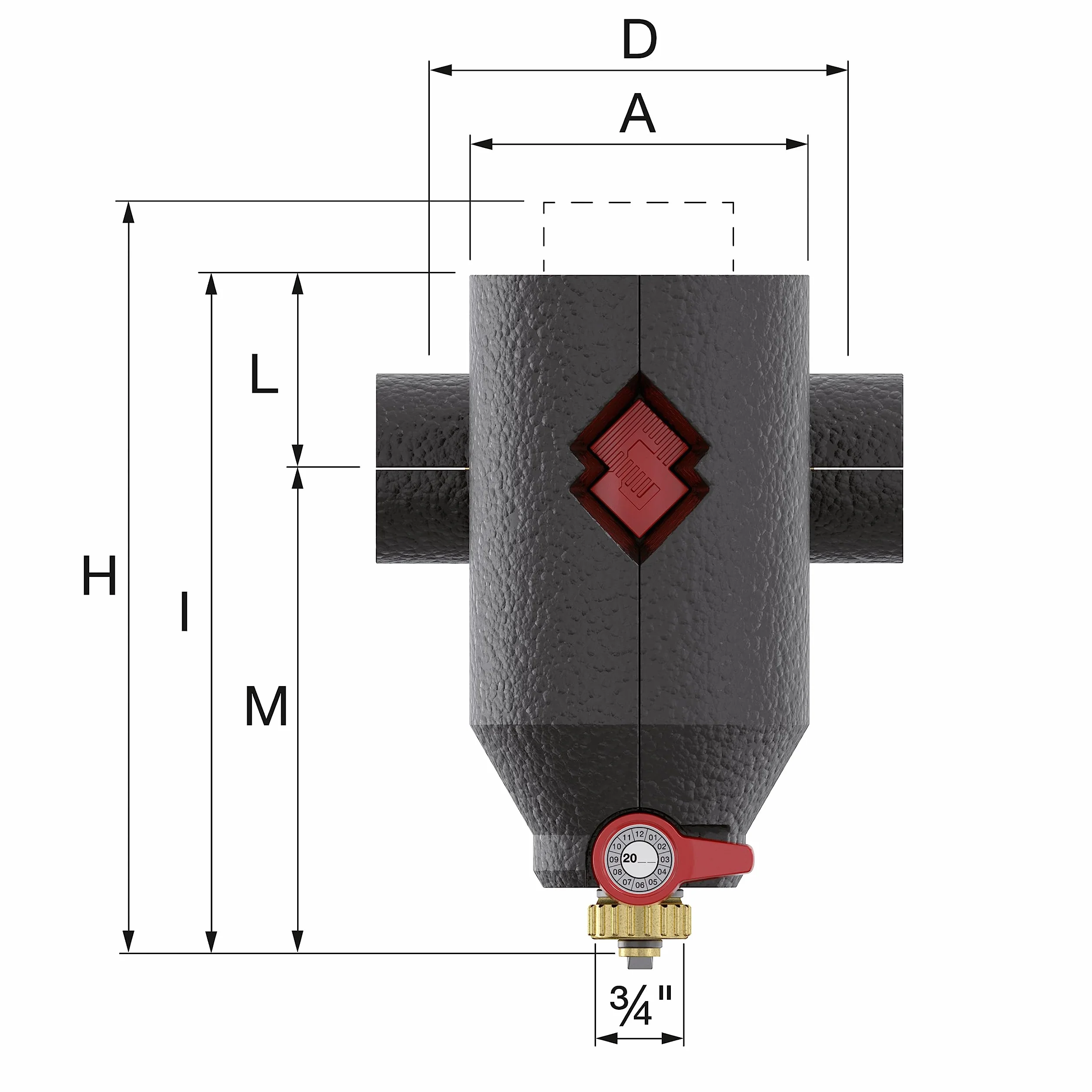 Klint - Clean Flamco Inteligentne separatory ziemi 1 "ecoplus