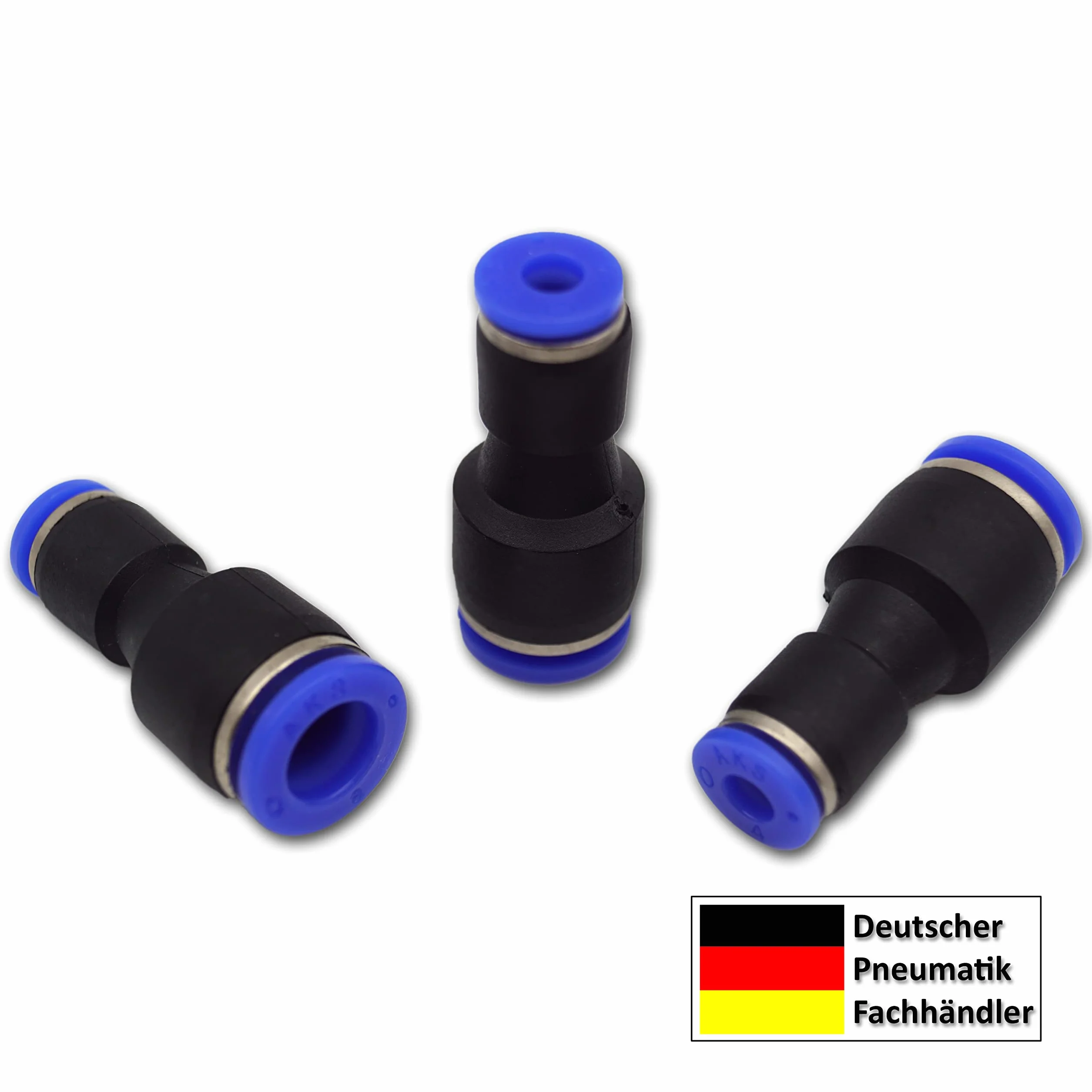 Redukcja pneumatyczna IQS zestaw 3 szt. 4-8 mm średnica węża 4 i 8 mm złącze sprężonego powietrza