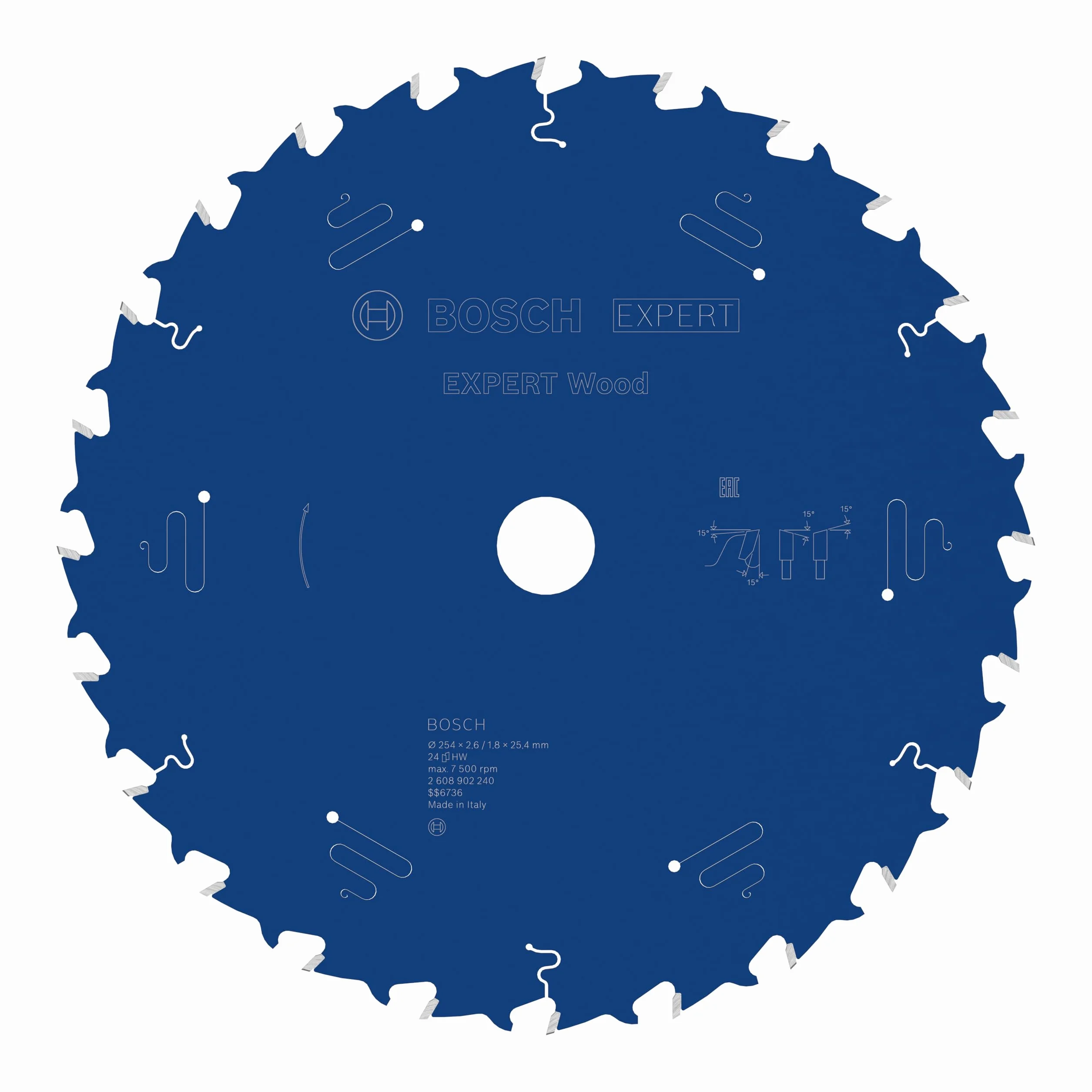 Bosch 1x Tarcza pilarska EXPERT Wood (do Miękkie drewno, Ø mm, Professional Akcesoria Przewodowa stołowa pilarka tarczowa)