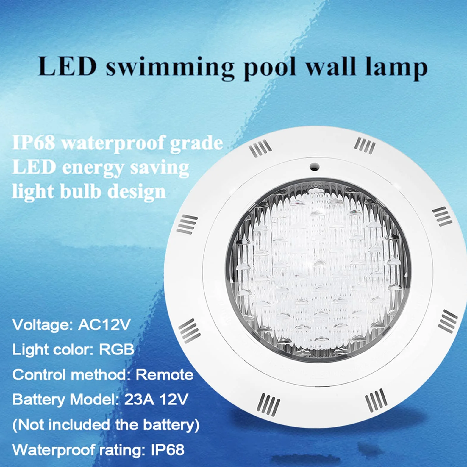 Oświetlenie basenowe LED 35W 360LED Lampa podwodna Basen RGB Wielokolorowe oświetlenie stawu IP68 Wodoodporne z pilotem do oświetlenia zewnętrznego basenu/akwarium
