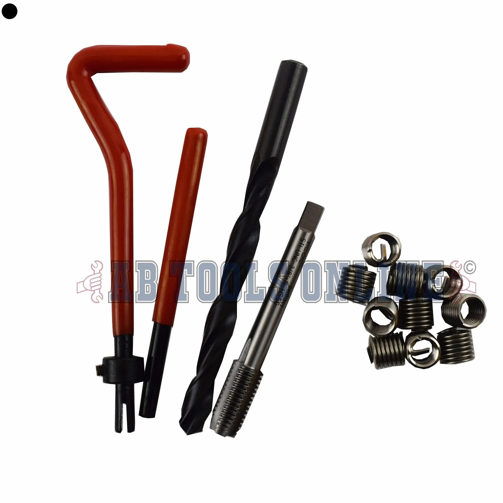 AB Tools-Uninitt 3/8" x 16 UNC cesarski zestaw frezów naprawczych do kranu Helicoil uszkodzone nici 14 szt. zestaw