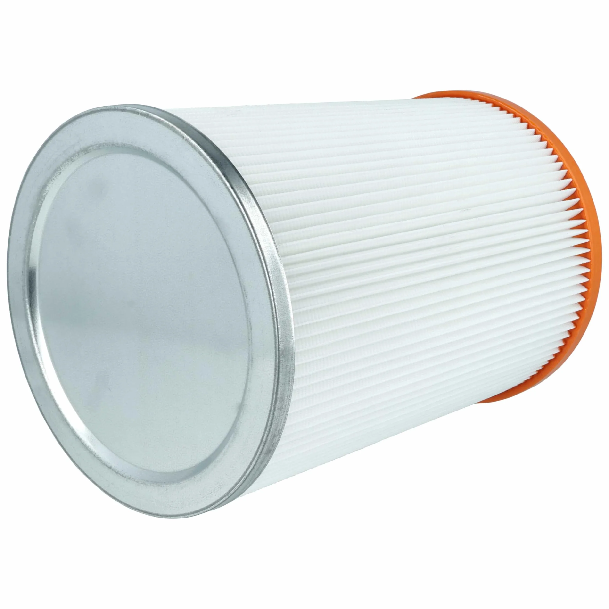 vhbw 3 x filtr składany kompatybilny z Nilfisk-Alto Turbo M2 | D2, M2 S-FA, M2 L, D R 637, D/X-B1, D-B1 odkurzacz - wkład filtrujący pomarańczowy biały