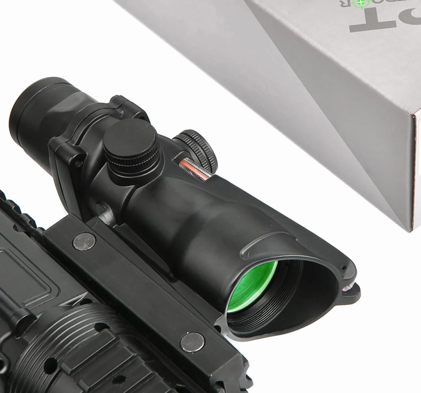 Paike Rifle Scope 4x32mm ACOG kolimator kolimatorowy z czerwoną siatką jodełkową
