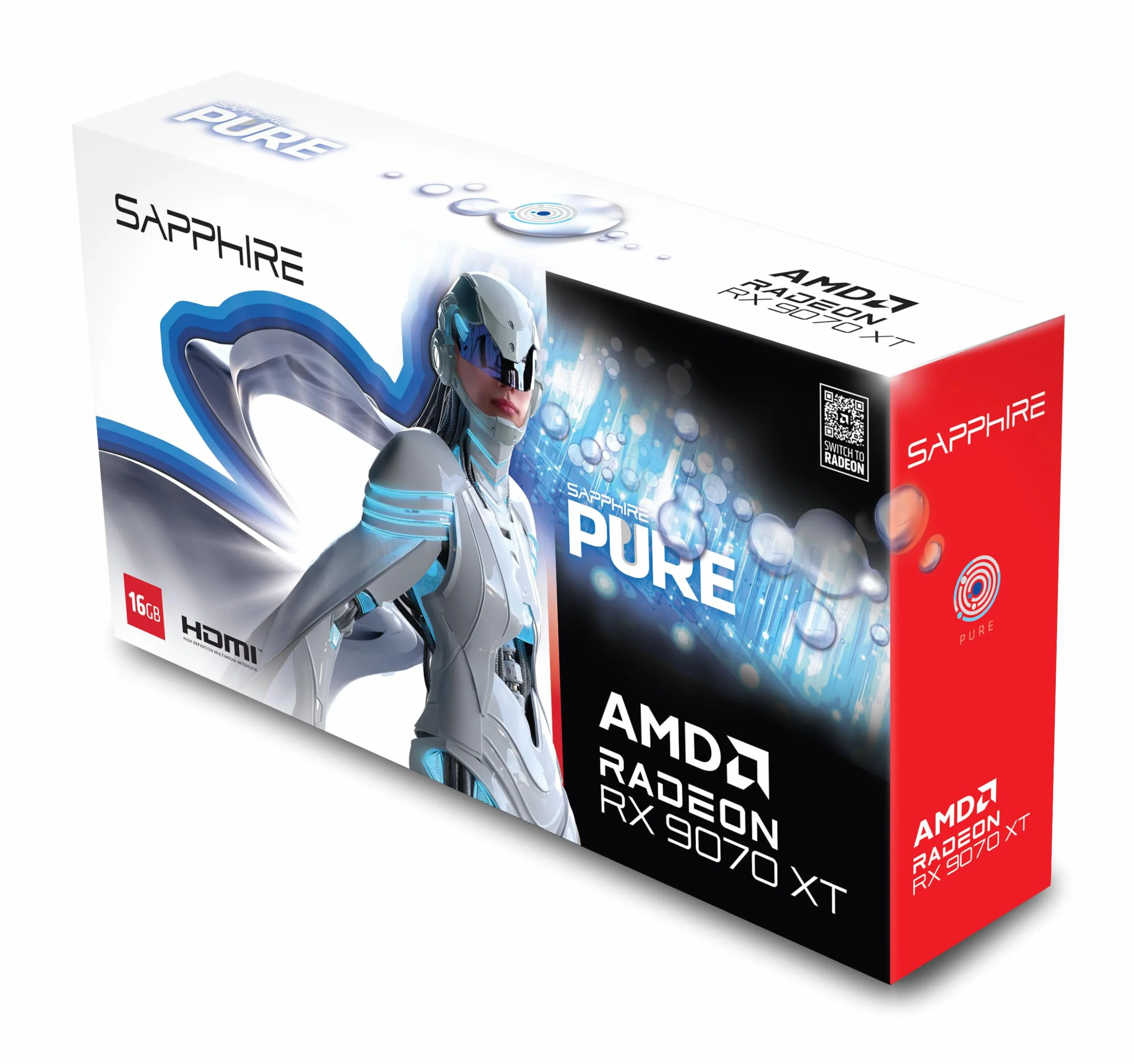 Sapphire PURE AMD RADEON RX 9070 XT GAMING OC 16GB DUAL HDMI/DP