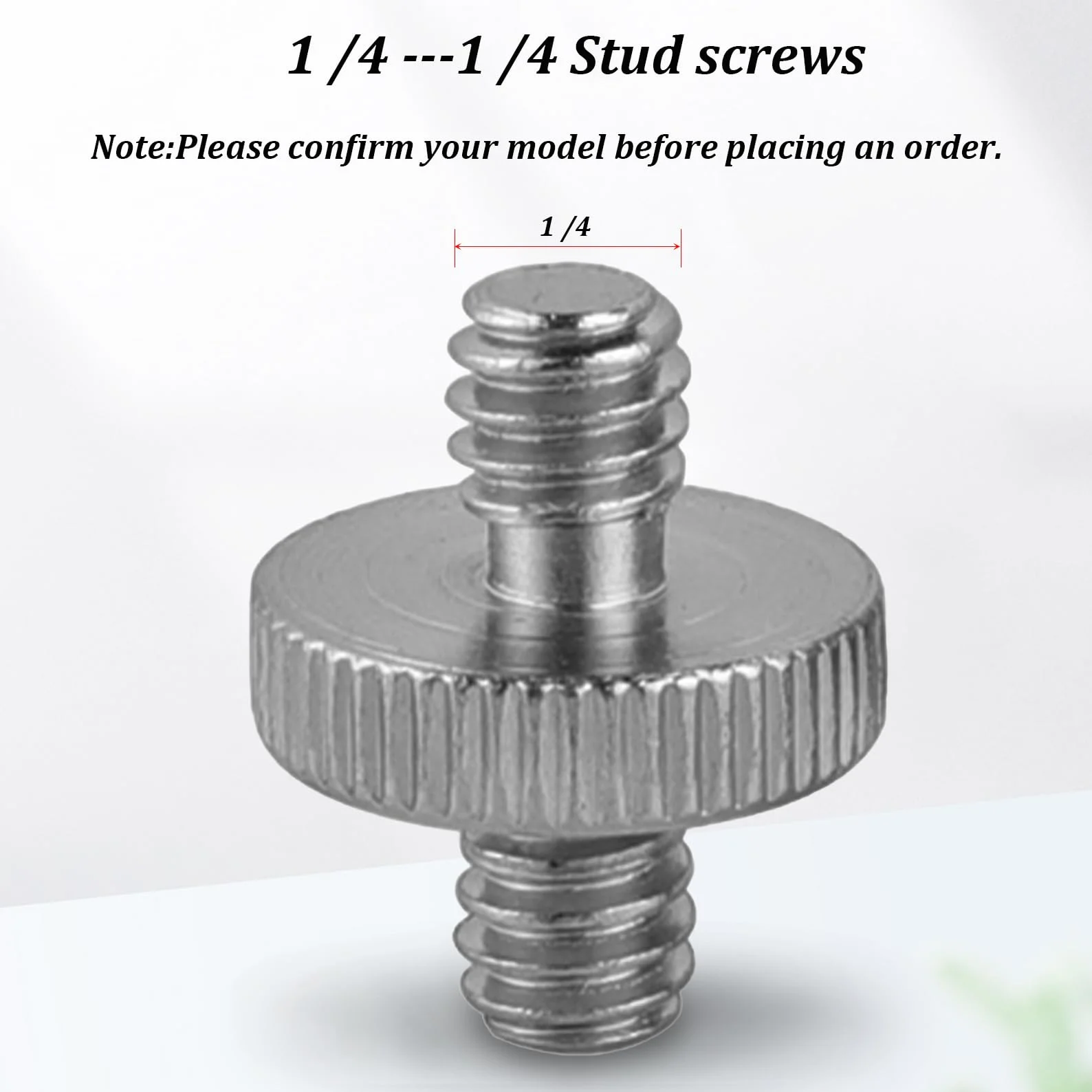 2 sztuki śrub 1/4 cala, adapter gwintowany do kamery, wtyczka 1/4 na wtyczkę 1/4 męska, metalowy adapter gwintu, konwerter do statywu, statywu monopodowego, wspornika na ramię, stojak, klatka na
