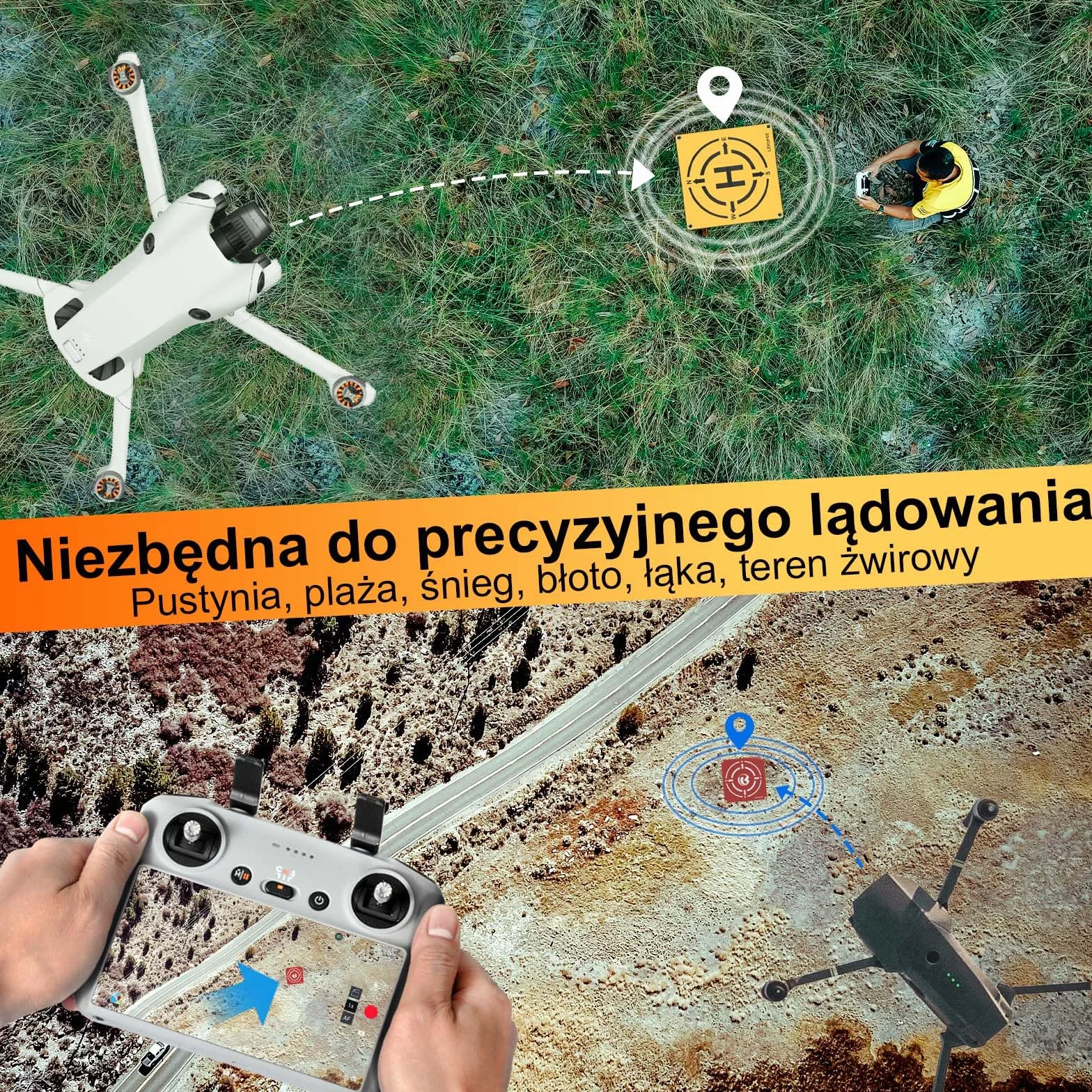 Lekufee składana mata do lądowania dla dronów DJI Mini 5 Pro,DJI Mavic 4 Pro,DJI Neo,Mini 4K,DJI Avata 2,Mini 4 Pro, Mini 3/2/2 SE,DJI Air 3S/2S/2,Mavic 3 Pro,akcesoria do dronów DJI