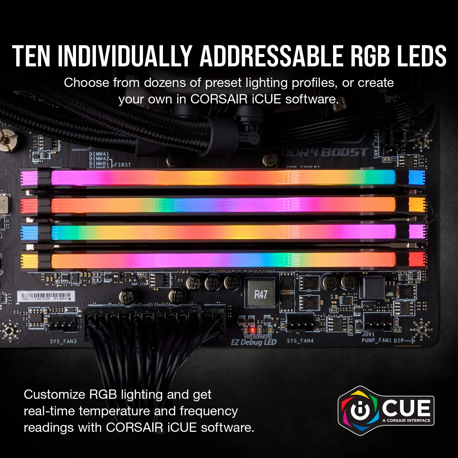 Corsair VENGEANCE RGB PRO 32GB DDR4 3200MHz C16 Desktop Memory Black