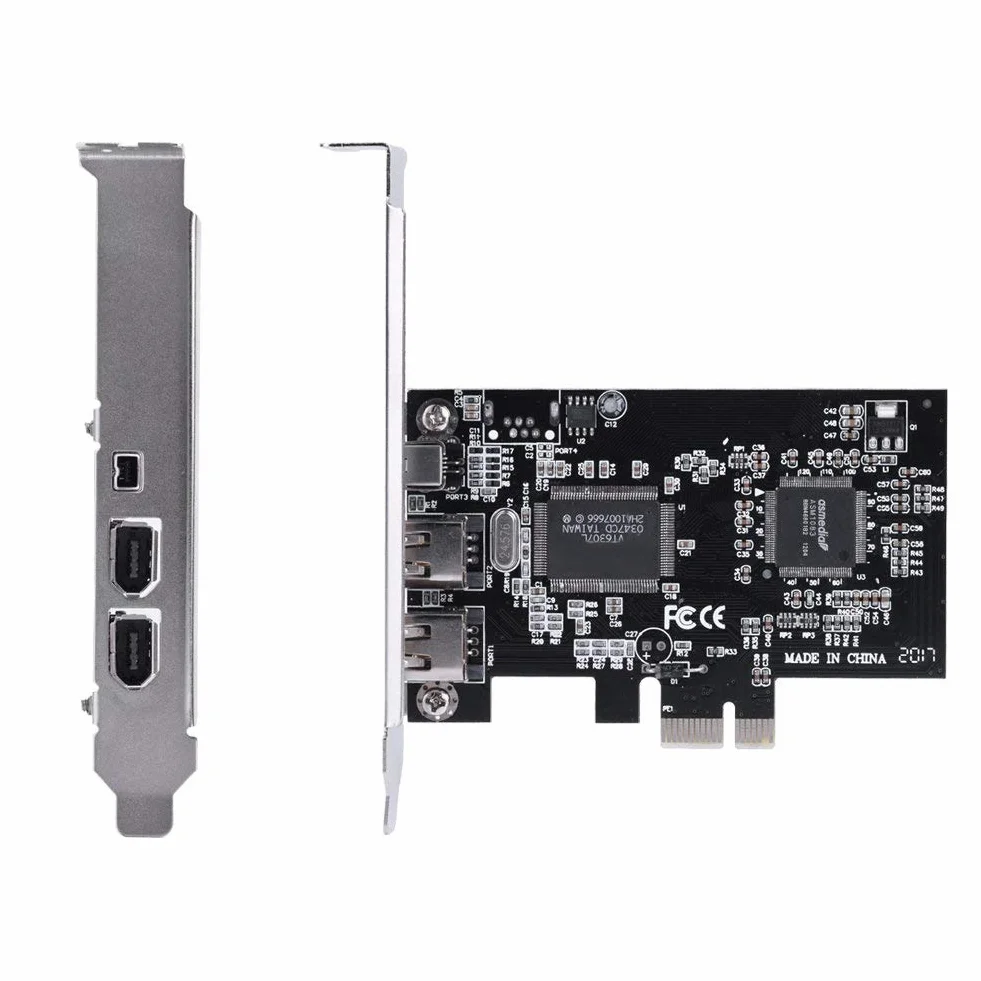 Firewire PCI Express karta kontrolera IEEE 1394a z kablem