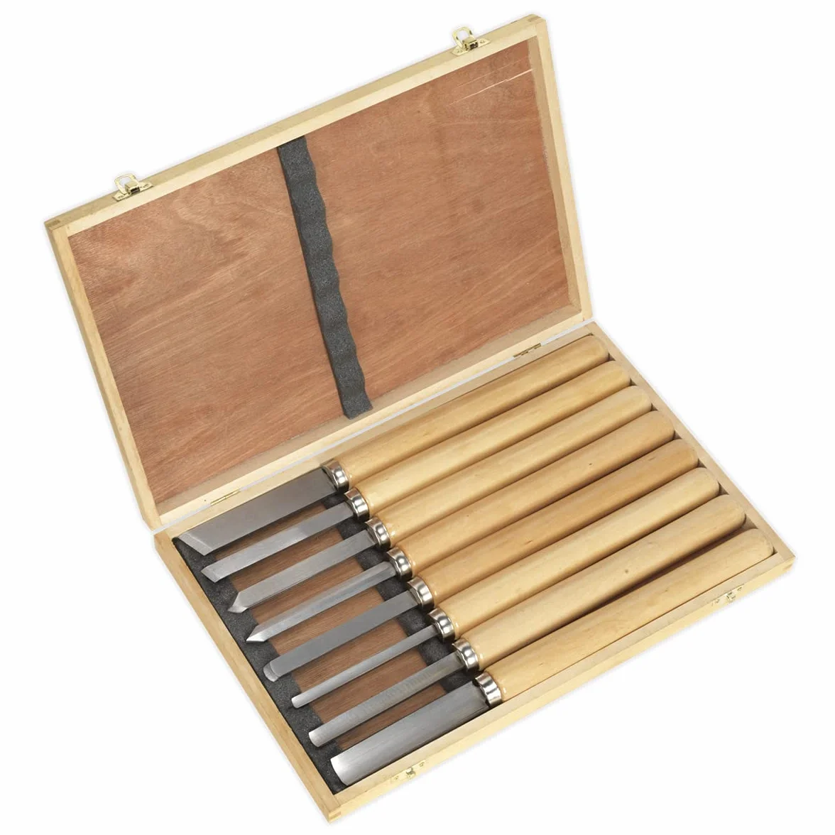 Sealey Lot de 8 fermoirs de tour pour le bois