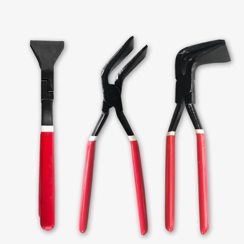 6-częściowy zestaw zacisków Cr-Mo Steel (L-280 mm | HRC 30-35 | 0° 45° 90°) + nożyce do blachy (L-250 mm | HRC 56-62 | lewe i prawe cięcie) szczypce do gięcia do blachy, dekarzy, hydraulików, szczypce