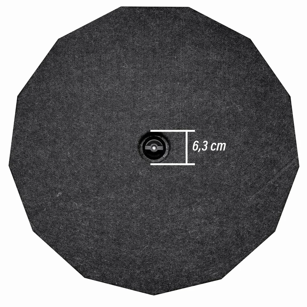 Option DRIVE10FLAT-BRP-D2 - pasywny subwoofer z kółkiem zapasowym 25 cm (300 W RMS) z podwójną cewką oscylacyjną 2 x 2 omy - płaski subwoofer o wysokości 13 cm
