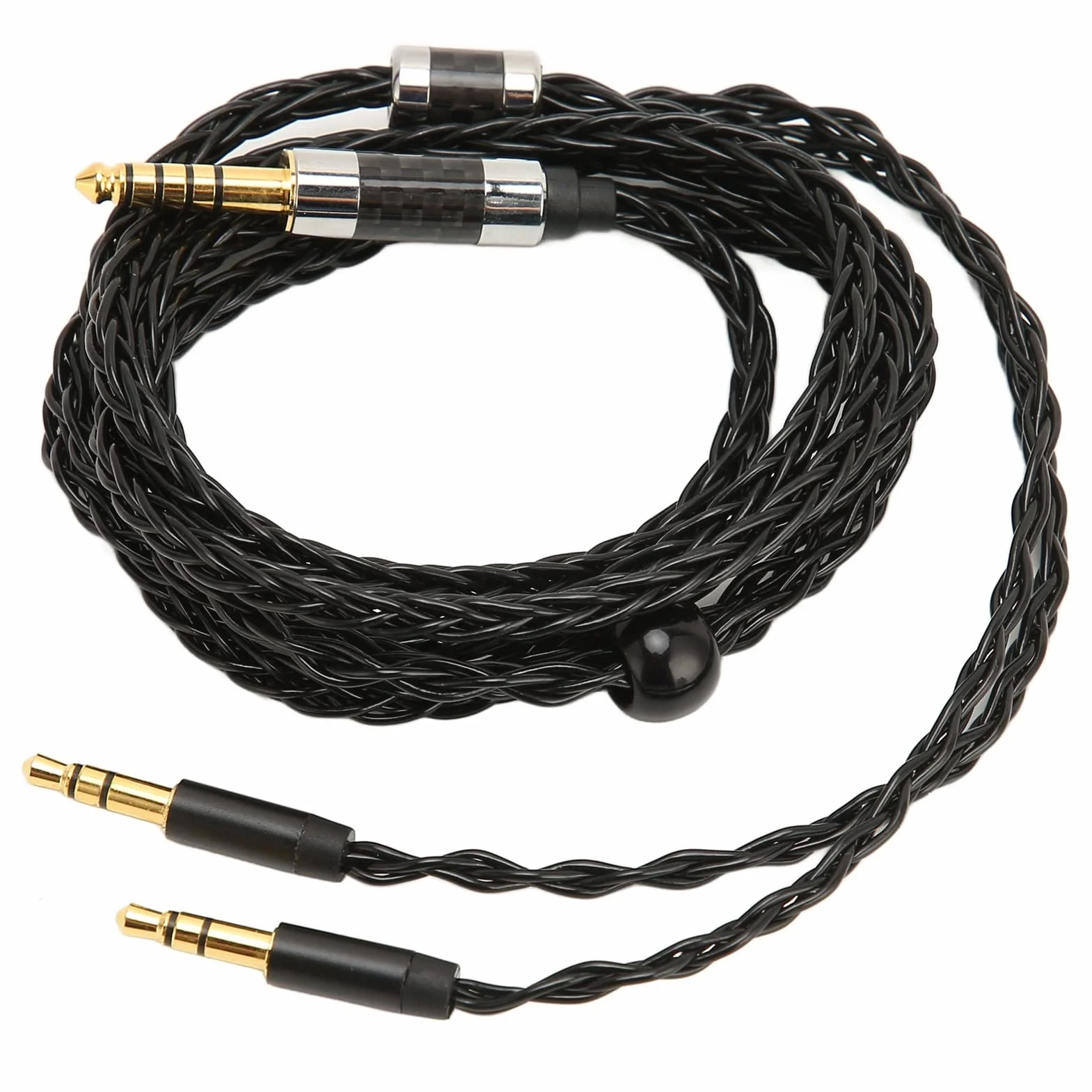 Kabel Audio 8-żyłowy Zbalansowany 4,4 mm do Podwójnego 3,5 mm Posrebrzany 1,2 m do MDR Z7 Z1R Beyerdynamic T1 T5