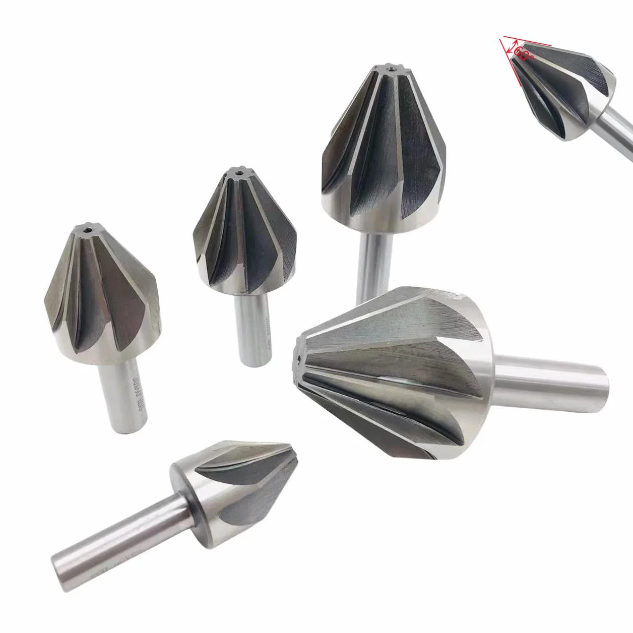 6-50mm HSS wiertło rozwiercające, 1 szt. 60 stopni 6/8 rowek frez do fazowania, metalowe narzędzie do fazowania otworów(32mm(60 degrees))