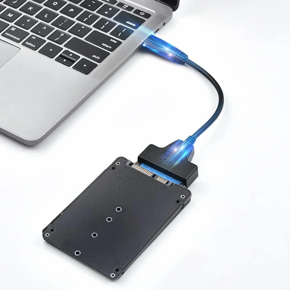 DollaTek Adapter NGFF M.2 SATA SSD na 2,5 cala z obudową – kompatybilny z dyskami SSD SATA z kluczem B lub B+M (nie obsługuje NVMe)