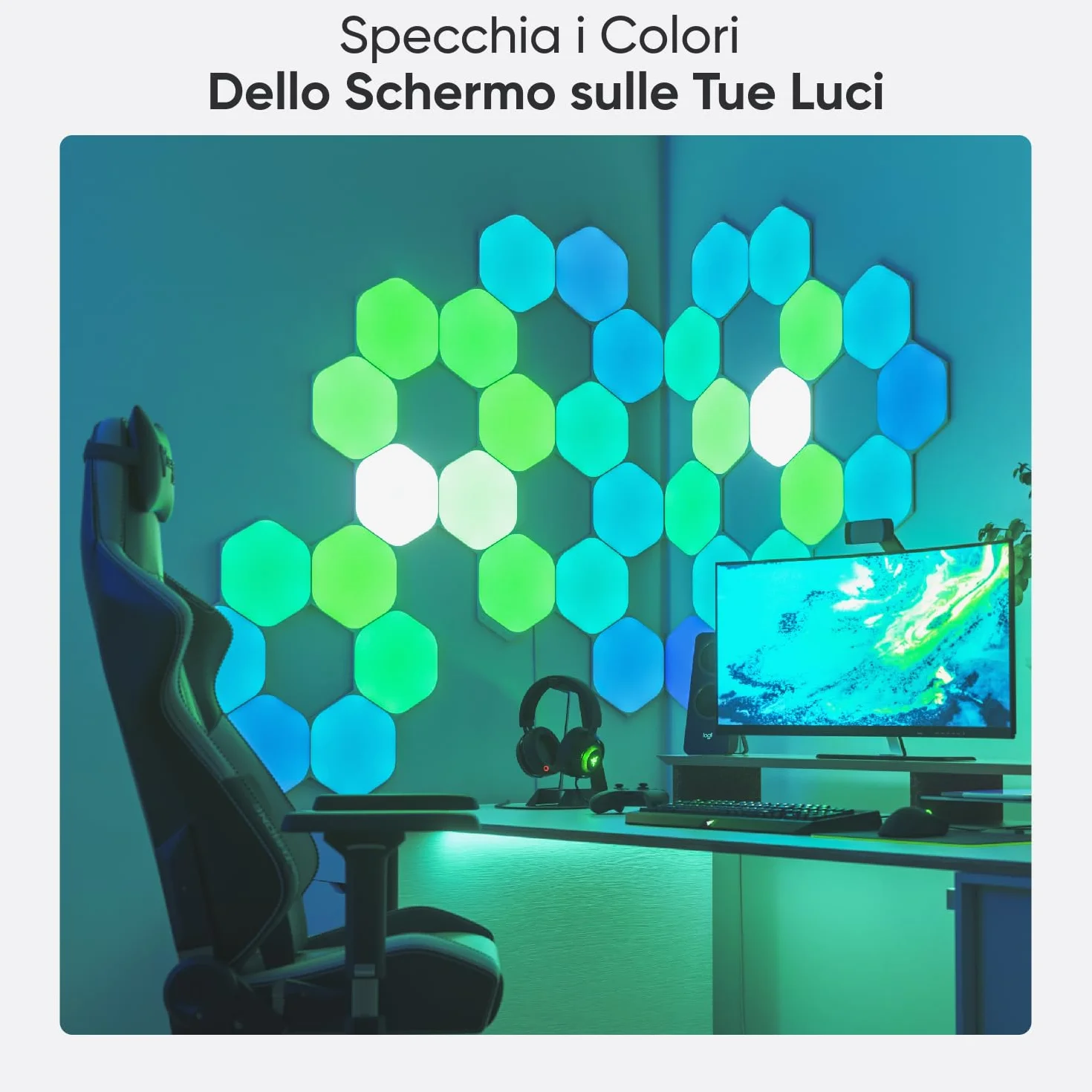 Nanoleaf Shapes Zestaw Oświetleniowy 9 sztuk Wielokolorowy