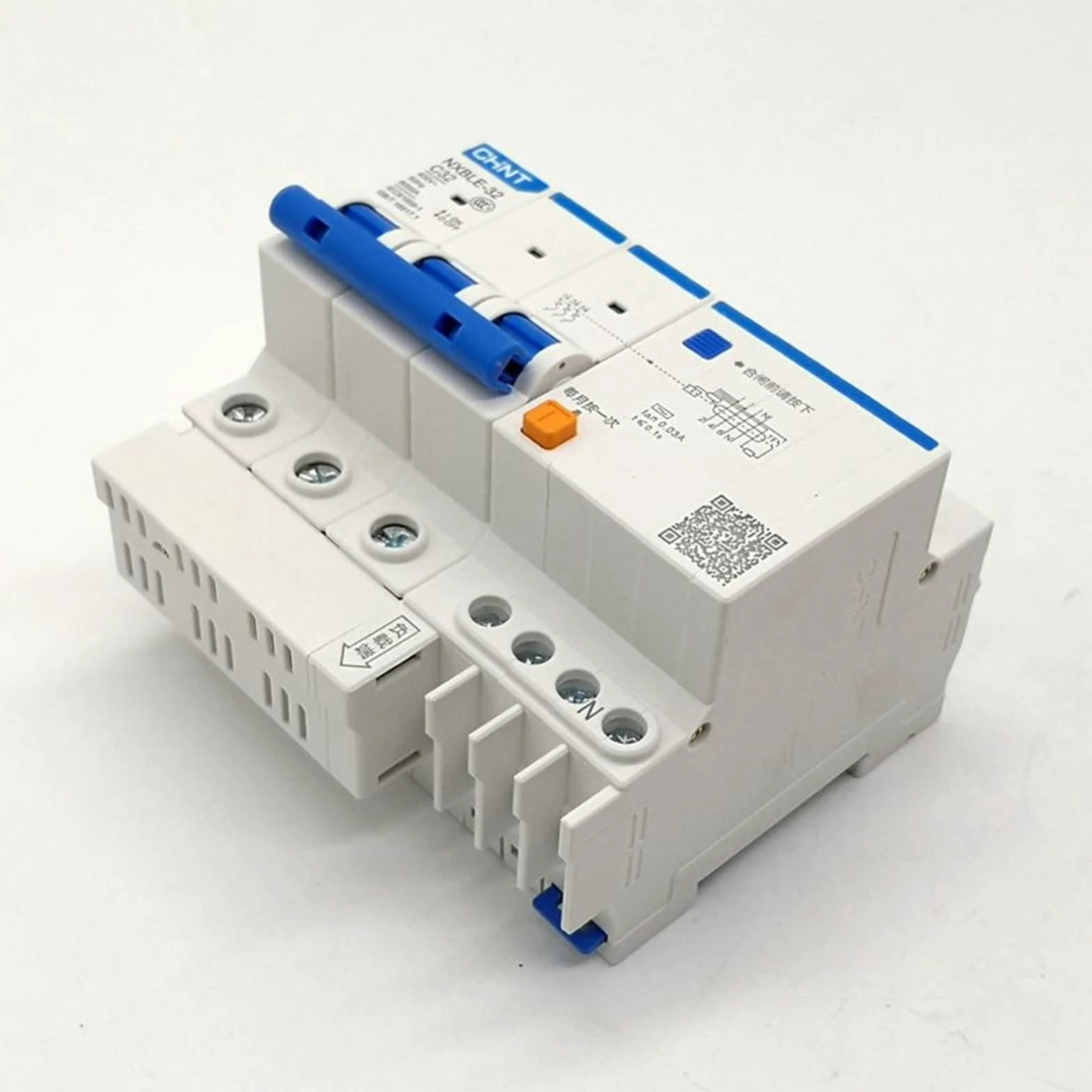 RCBO NXBLE-32 3P + N 30mA C6A 10A 16A 20A 25A 32A wyłącznik różnicowoprądowy RCBO(C20A)