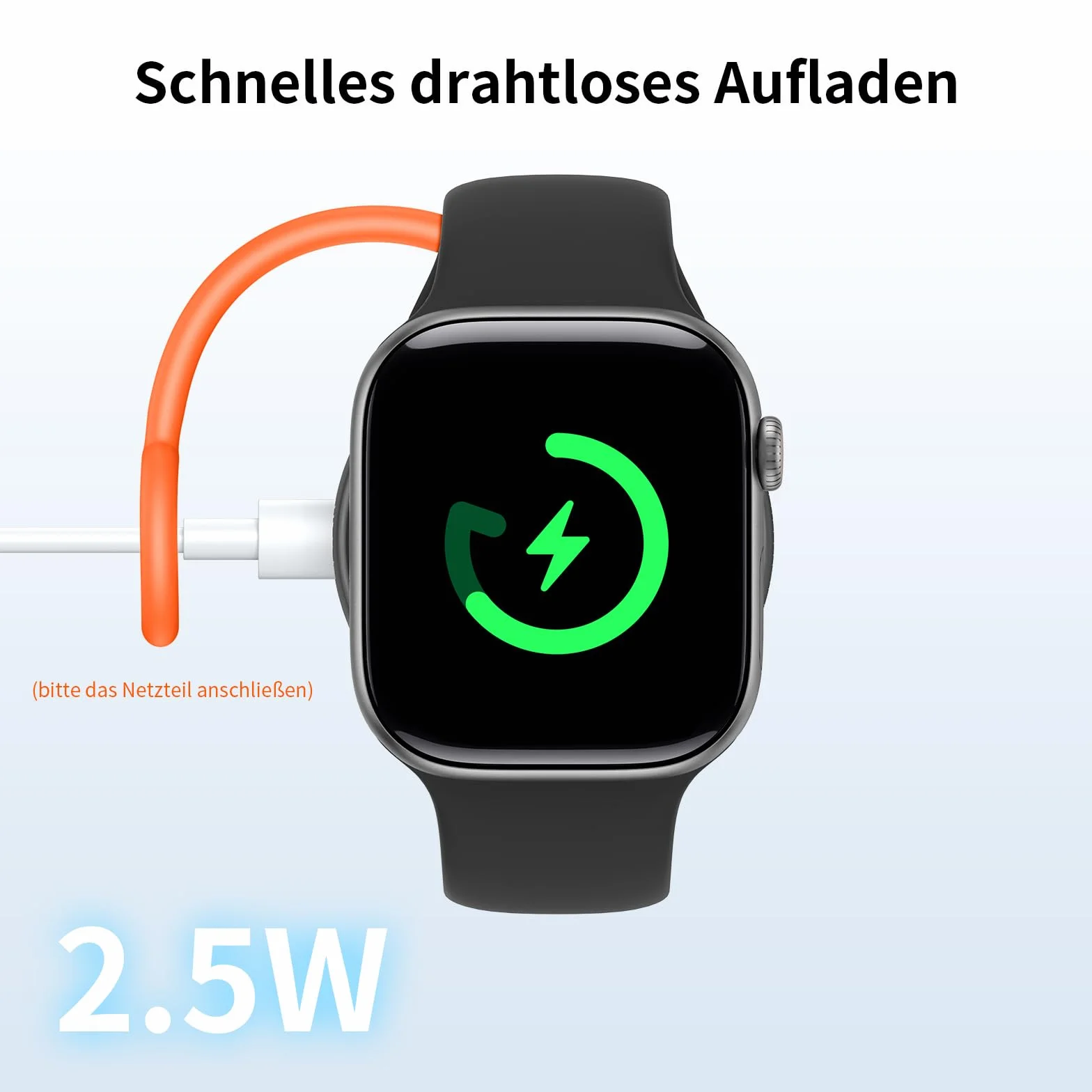 Mcdodo Apple Watch Magnetyczna Ładowarka z 2 Portami USB-C i Lightning do Series 10 9 8 7 6 5 4 3 2 SE Ultra