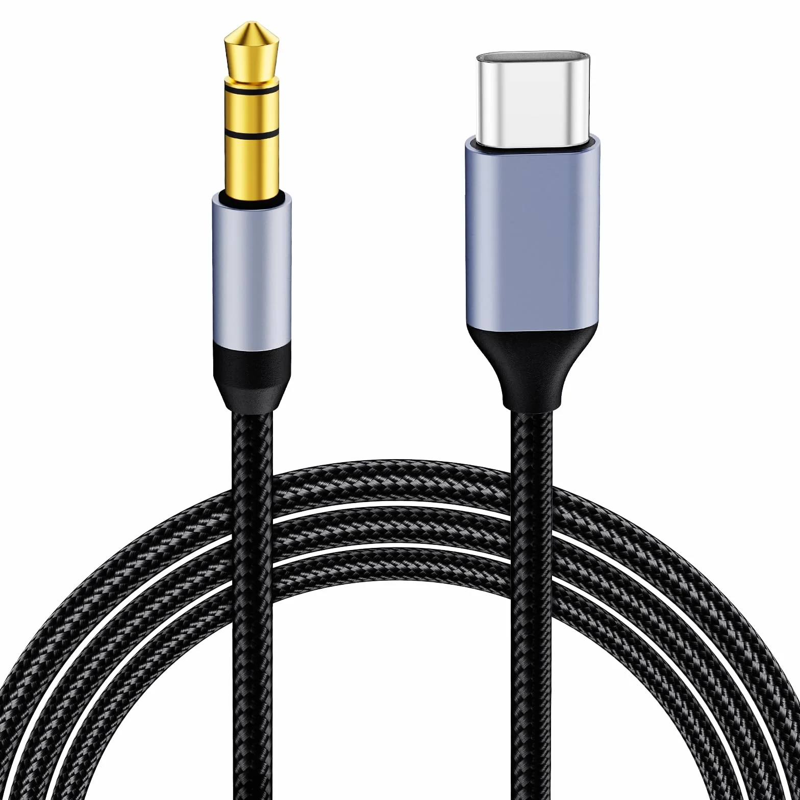 AXFEE kabel USB C do jack 3,5mm 1M adapter audio dla Huawei P40, Galaxy S23, Xiaomi 8