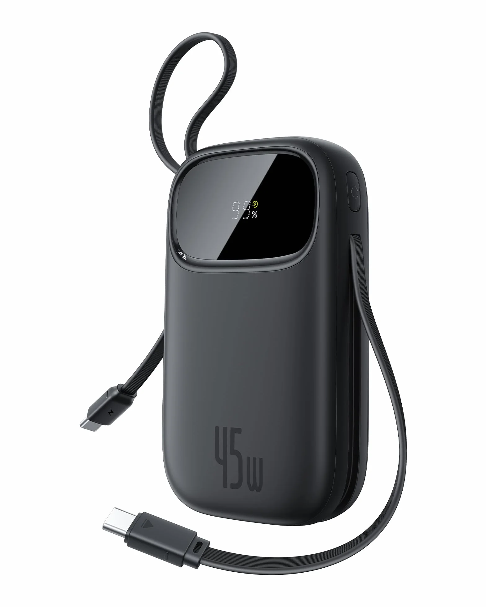 Baseus QPow3 Powerbank 45 W 20 000 mAh 2 wbudowane kable USB-C PD3.0 QC4.0 3 USB C 1 USB A zewnętrzny akumulator