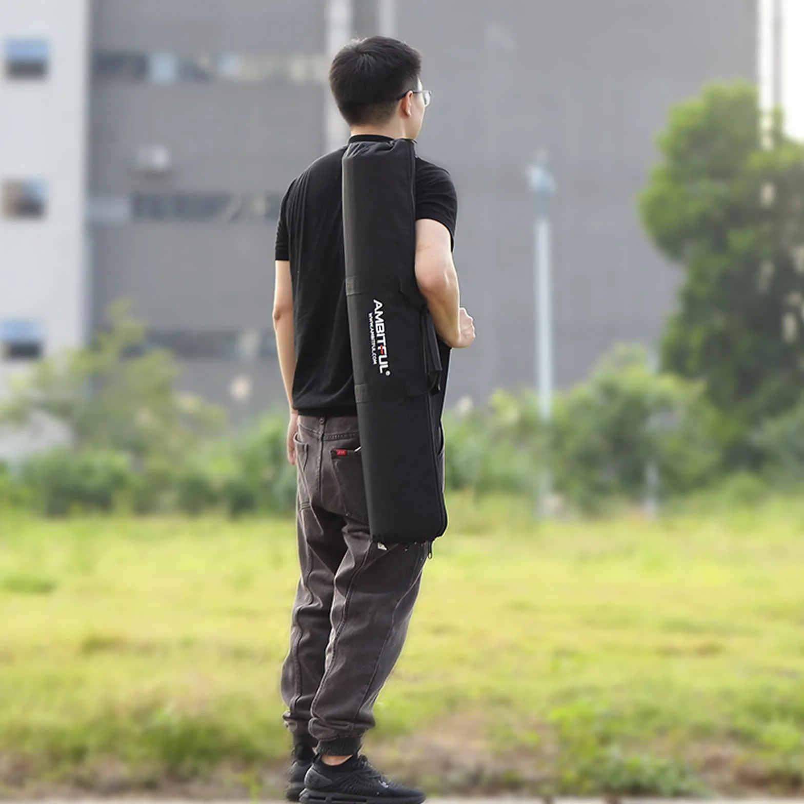 AMBITFUL Tripod Carrying Case Bag 39 in 100cm Padded Photography Accessories