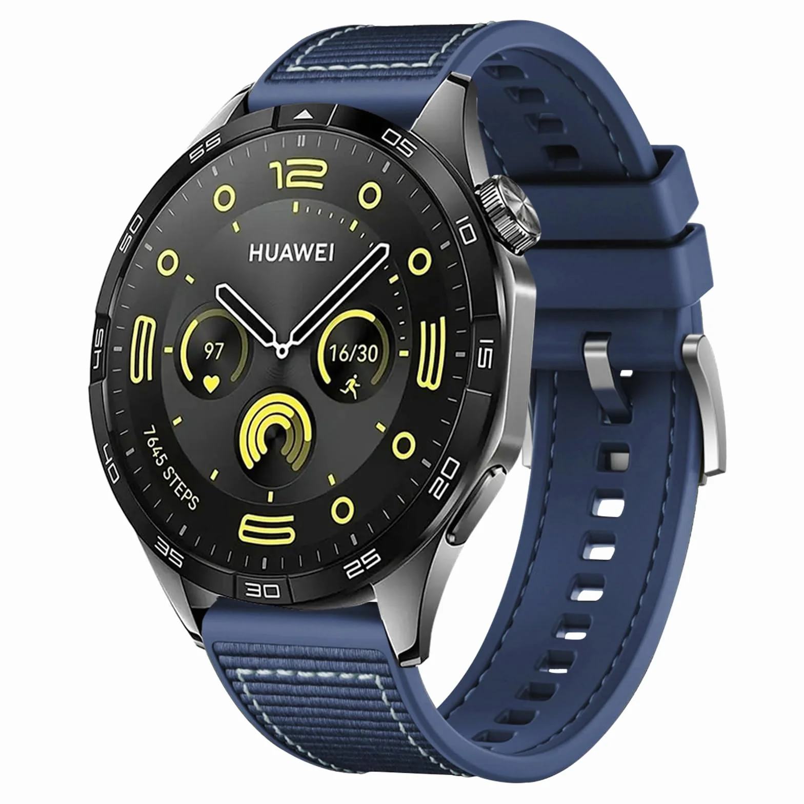 ZoRoll Pasek 22 mm kompatybilny z Huawei Watch GT4 46 mm/Watch 4 Pro/Watch 4/Watch Ultimate/Watch Buds, tkana nylonowa miękka silikonowa wymienna bransoletka sportowa do Huawei Watch 3 Pro